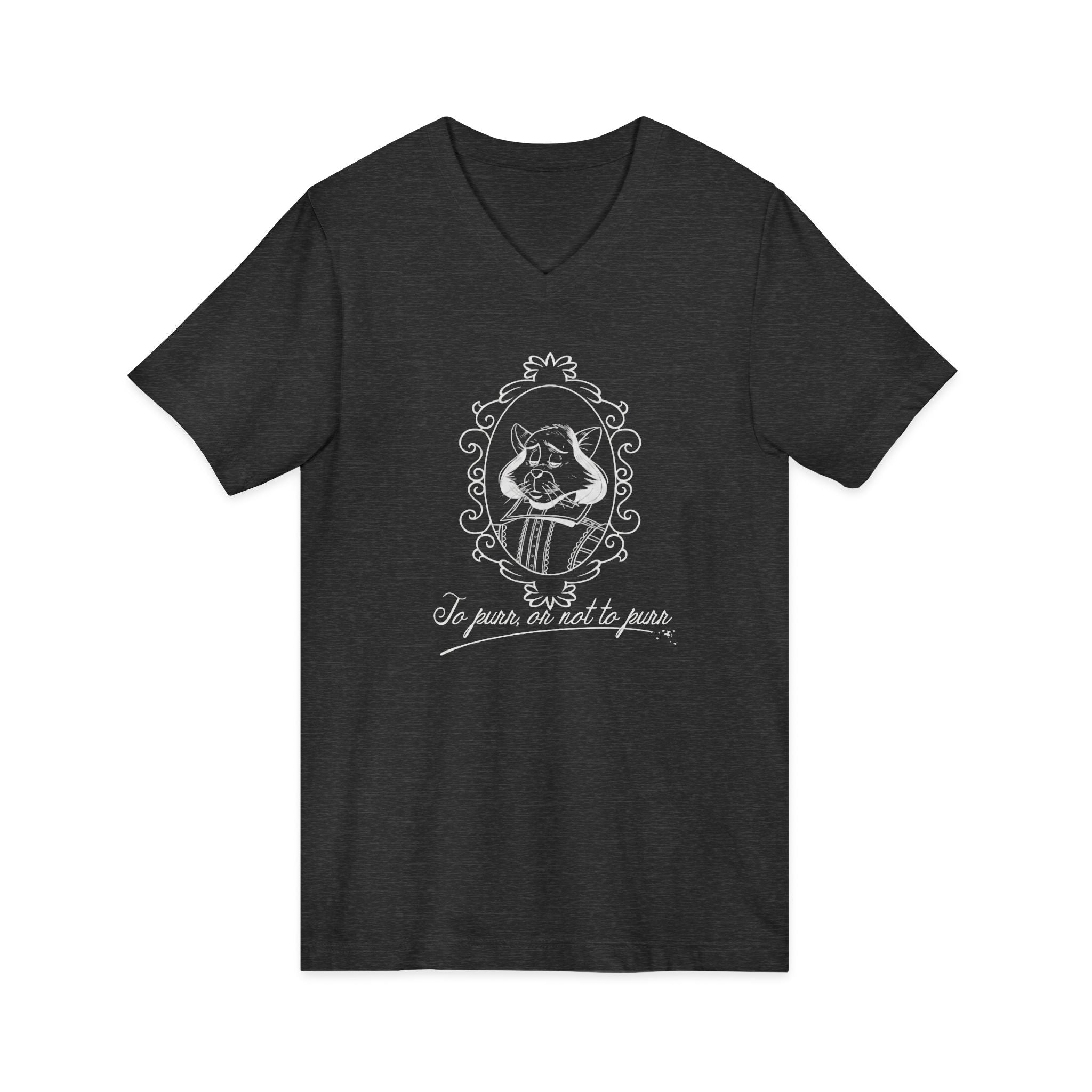 Catspeare V-Neck Tee, White