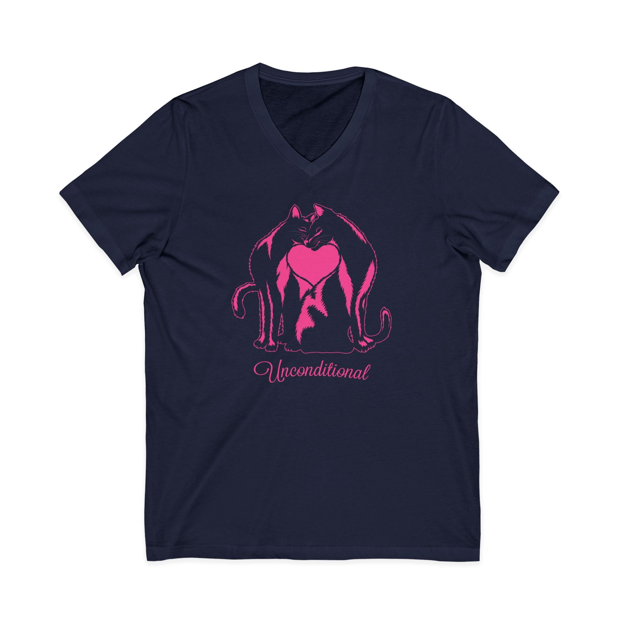 Unisex Jersey Short Sleeve V-Neck Tee