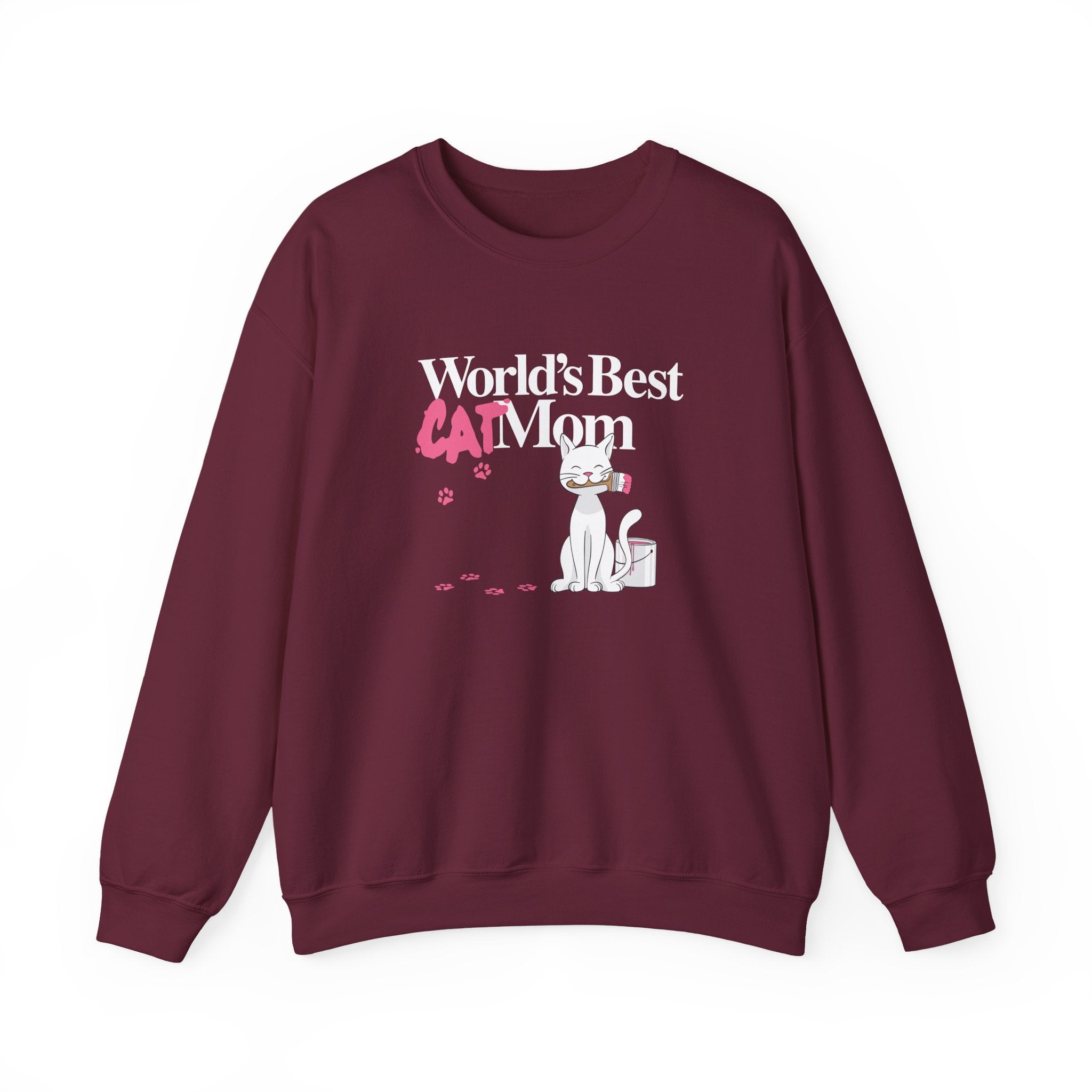 World's Best Cat Mom Crewneck Sweatshirt