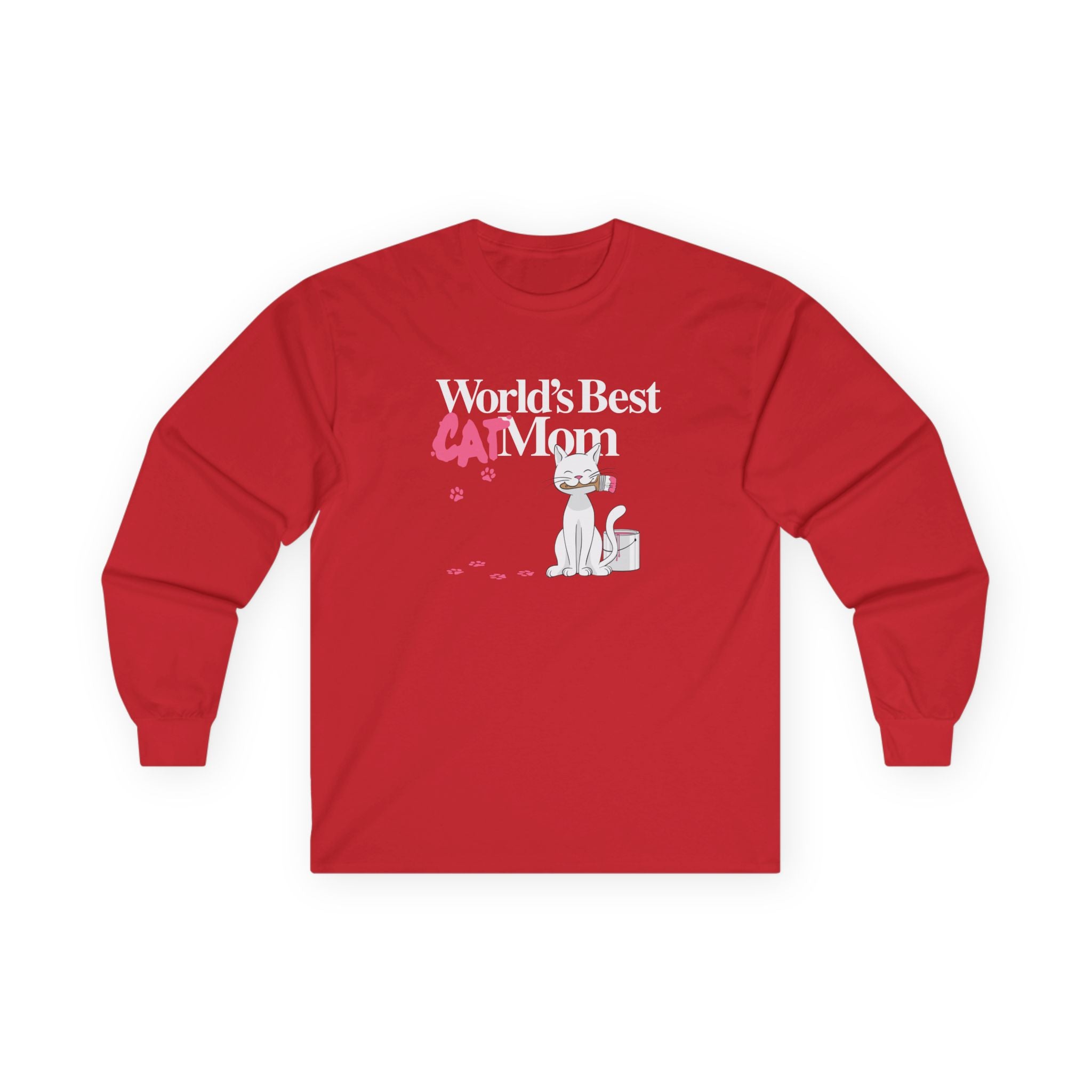 World's Best Cat Mom Long Sleeve Tee