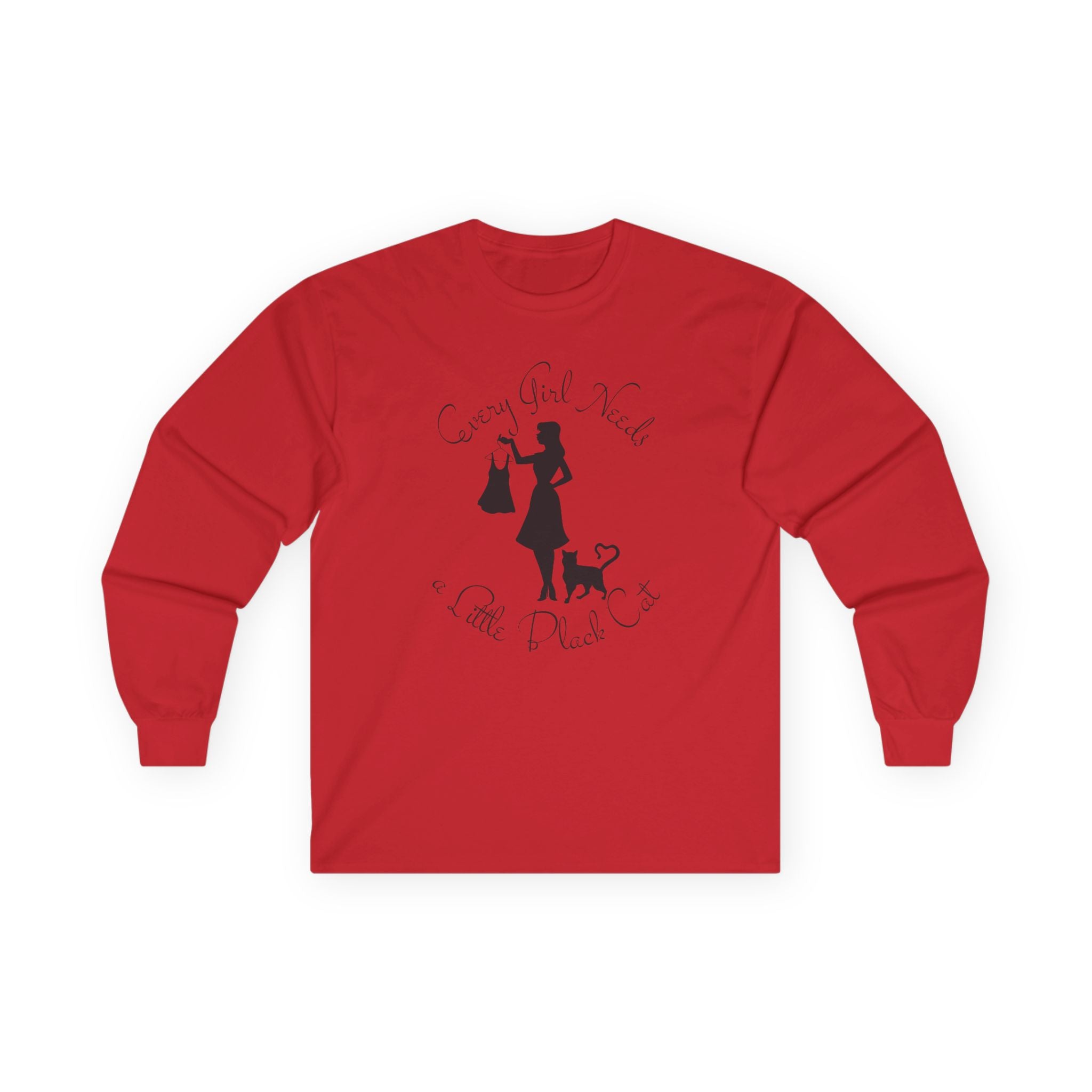 Every Girl Needs a Little Black Cat Long Sleeve Tee
