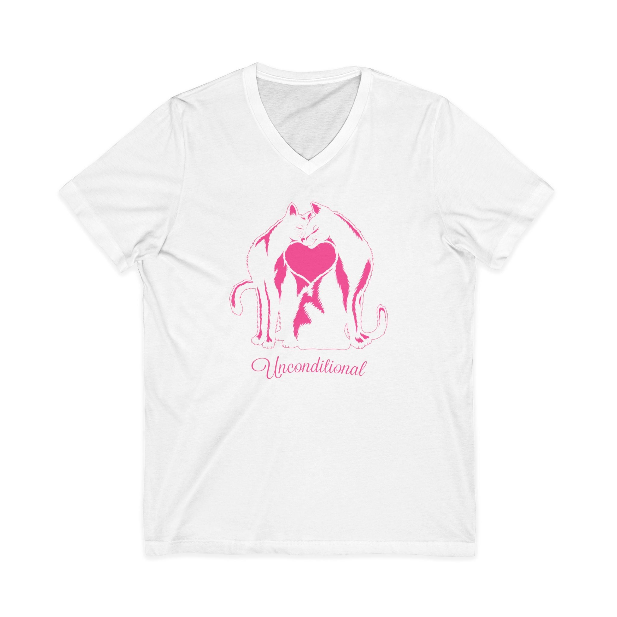 Unisex Jersey Short Sleeve V-Neck Tee