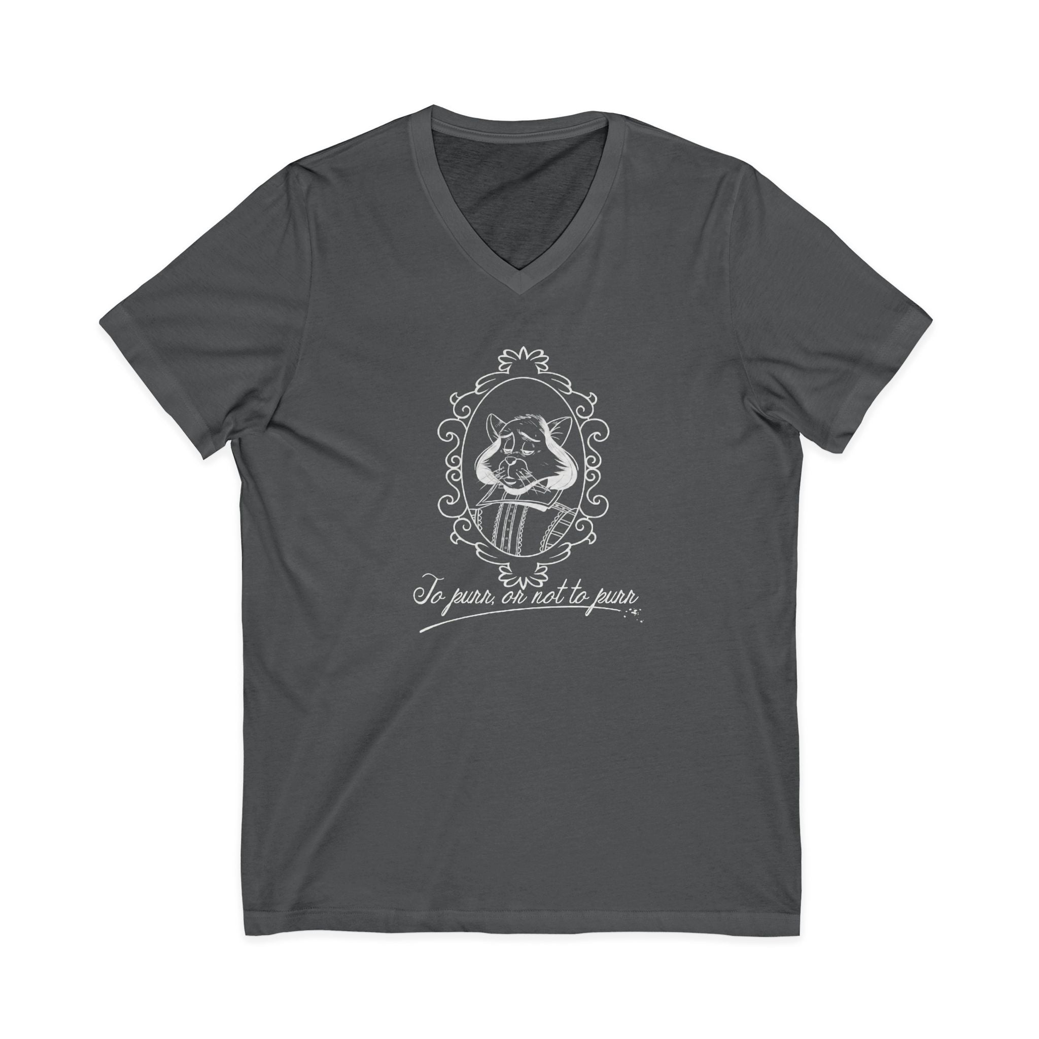 Catspeare V-Neck Tee, White