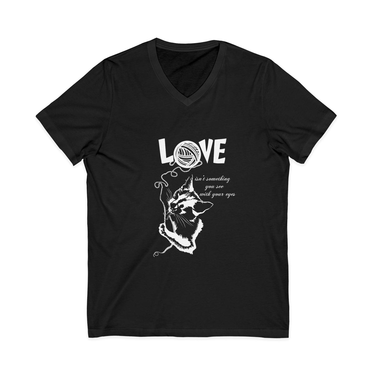 Love V-Neck Tee, White