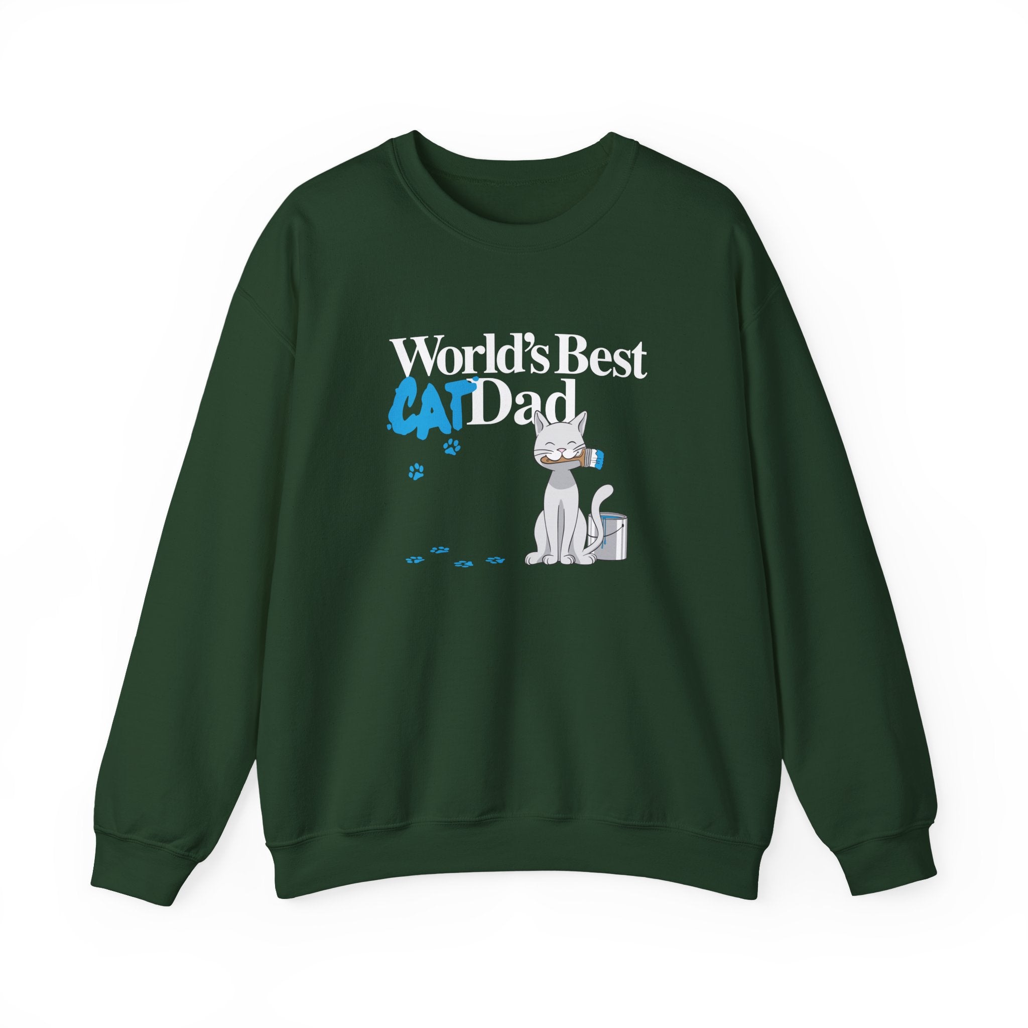 World's Best Cat Dad Crewneck Sweatshirt