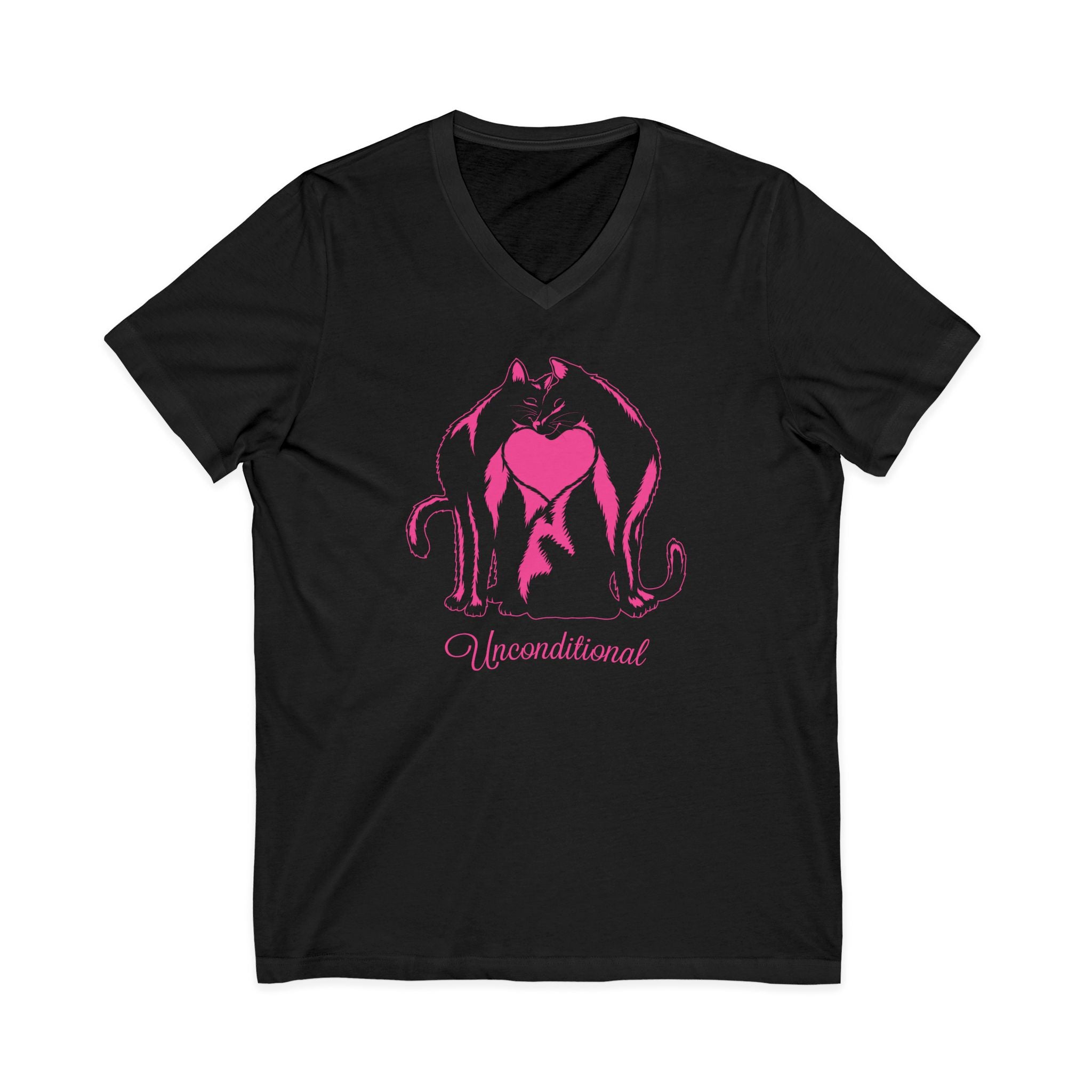 Unisex Jersey Short Sleeve V-Neck Tee