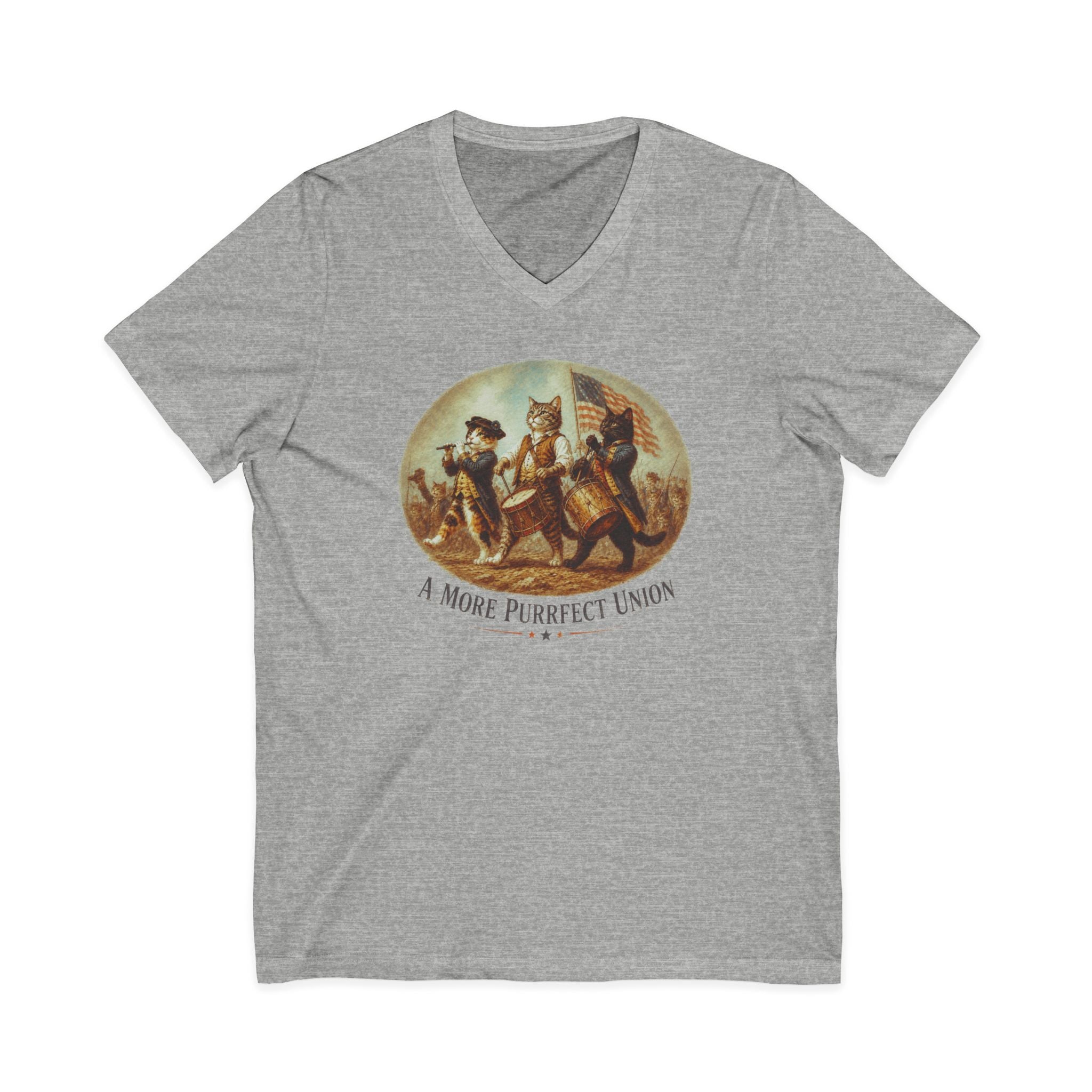 A More Purrfect Union V-Neck Tee