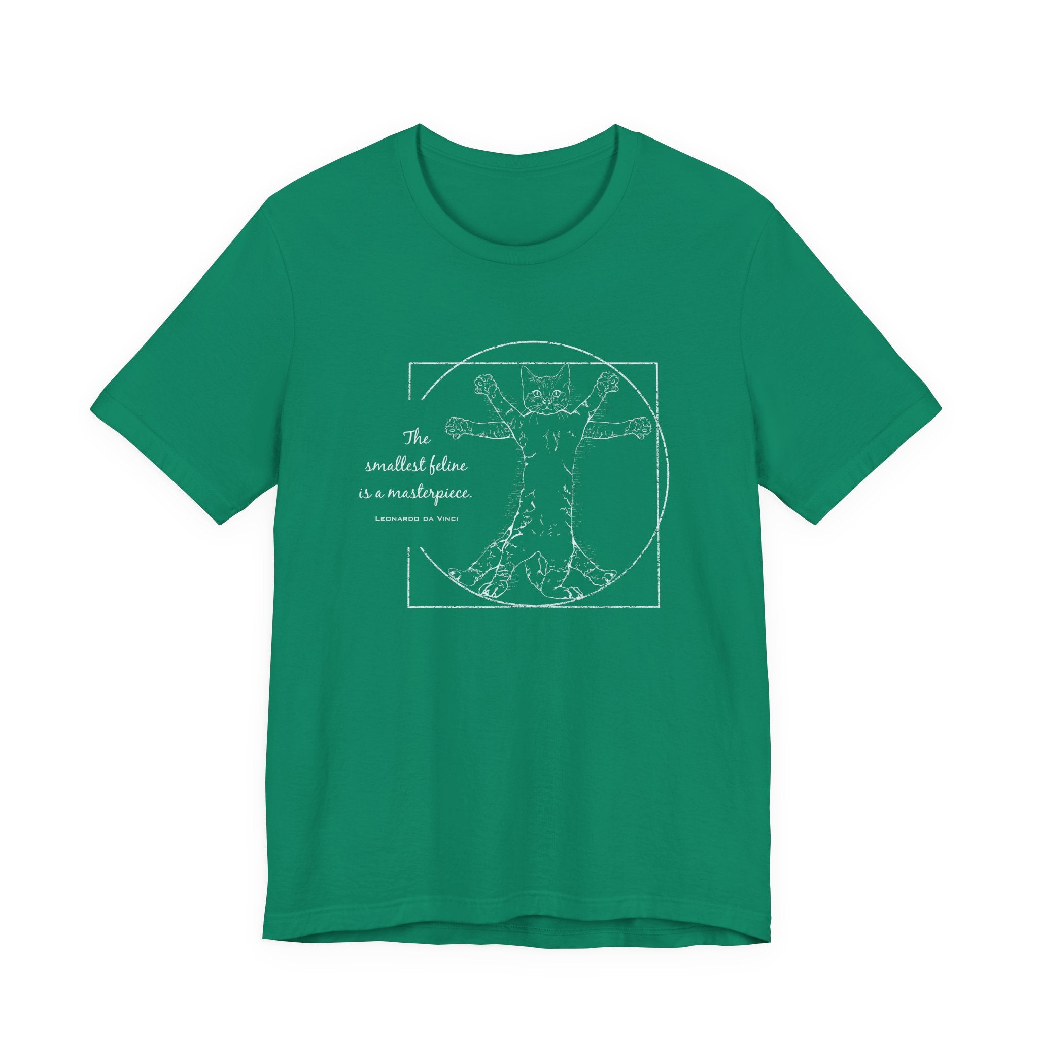 BLUE "The Smallest Feline is a Masterpiece" Short Sleeve Tee