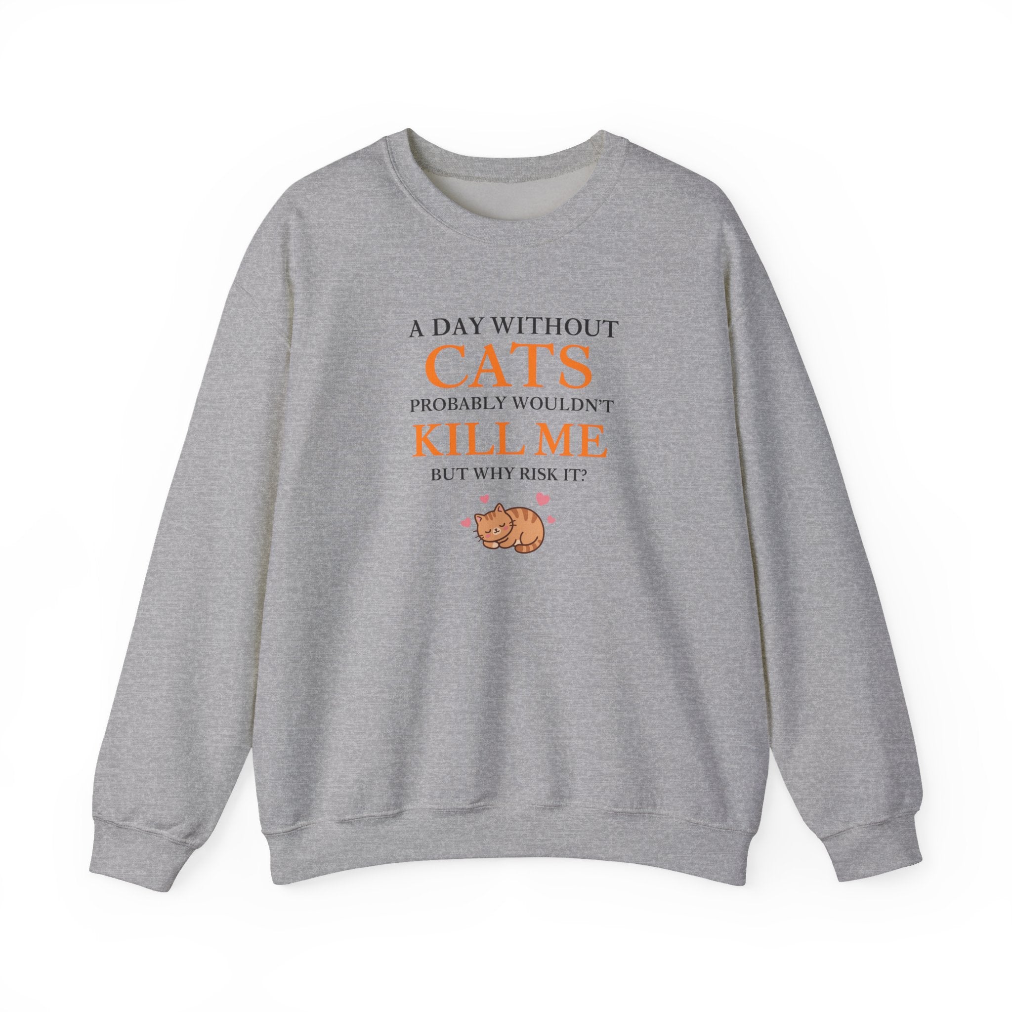 A Day Without Cats Crewneck Sweatshirt