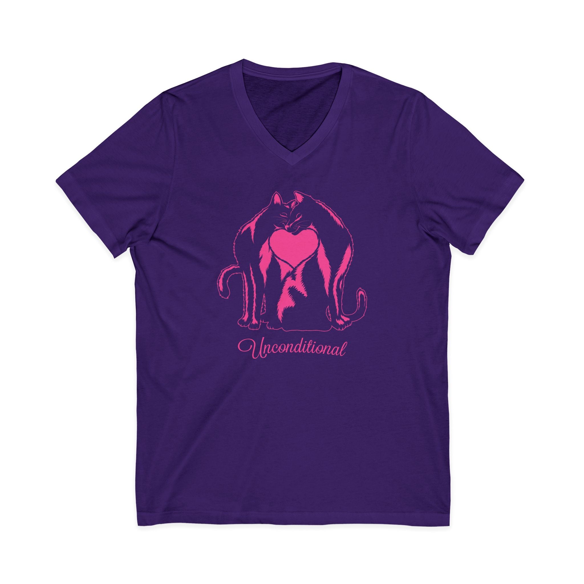 Unisex Jersey Short Sleeve V-Neck Tee