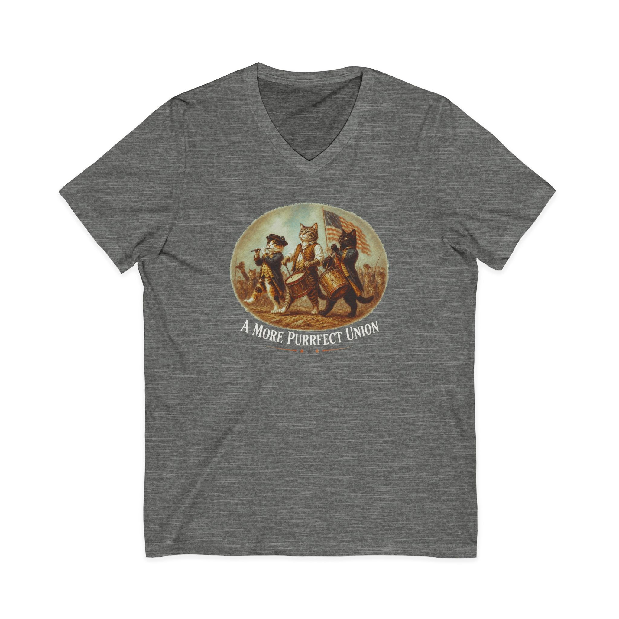 A More Purrfect Union V-Neck Tee