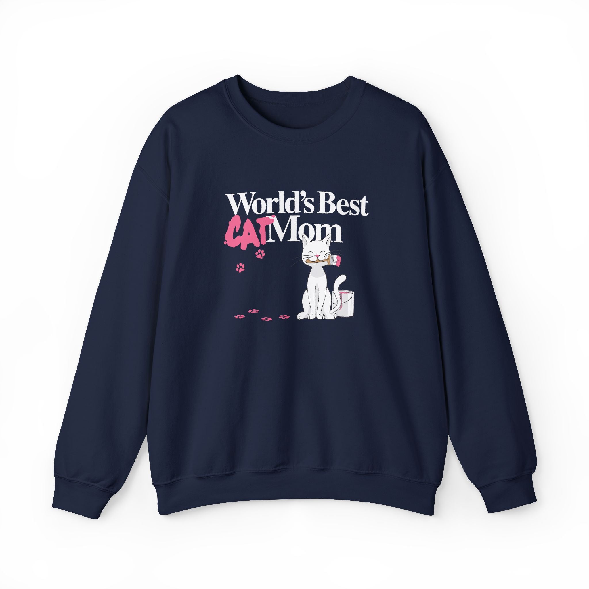 World's Best Cat Mom Crewneck Sweatshirt