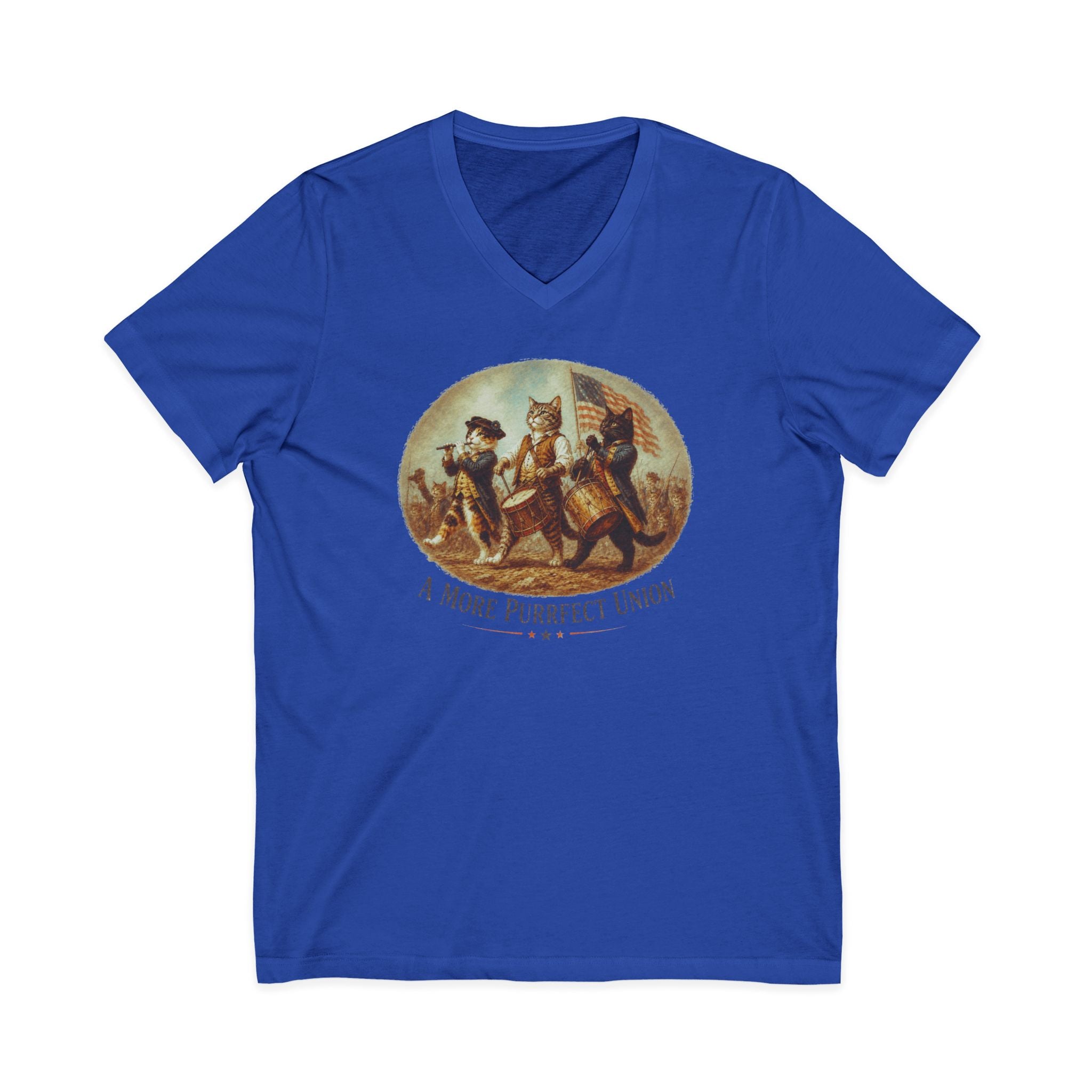 A More Purrfect Union V-Neck Tee