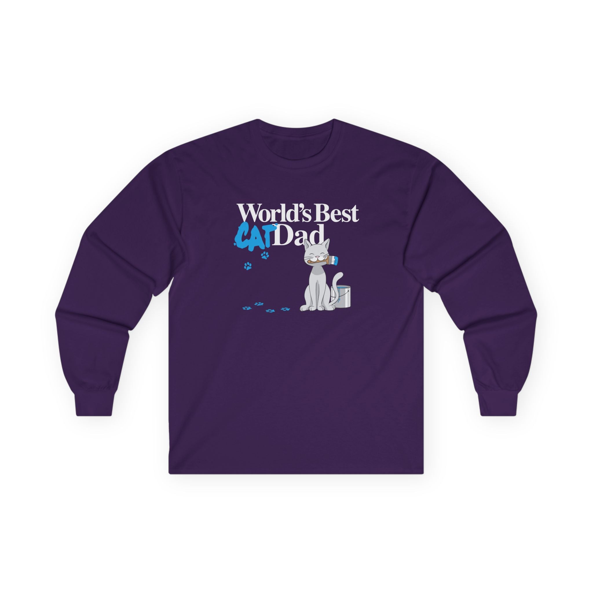 World's Best Cat Dad Long Sleeve Tee