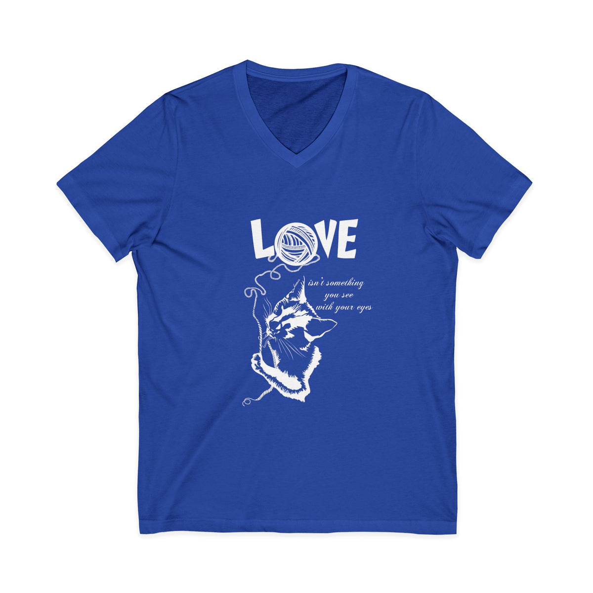 Love V-Neck Tee, White