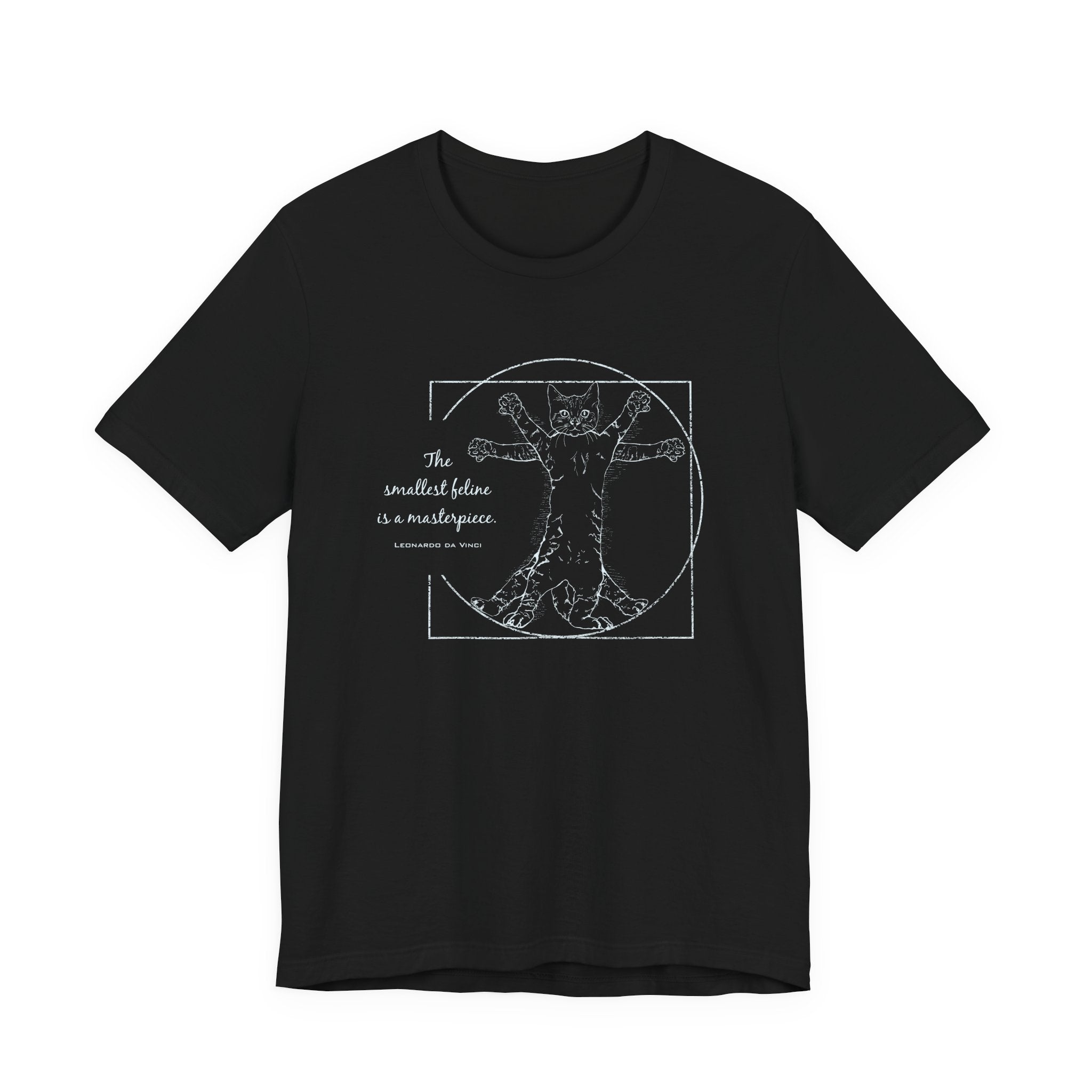 BLUE "The Smallest Feline is a Masterpiece" Short Sleeve Tee