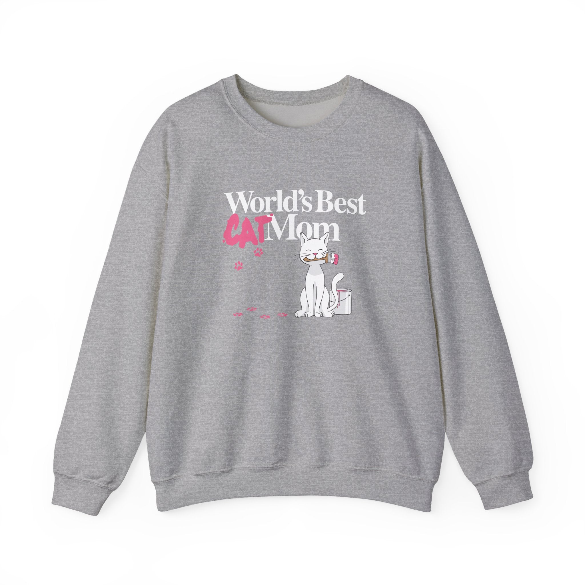 World's Best Cat Mom Crewneck Sweatshirt