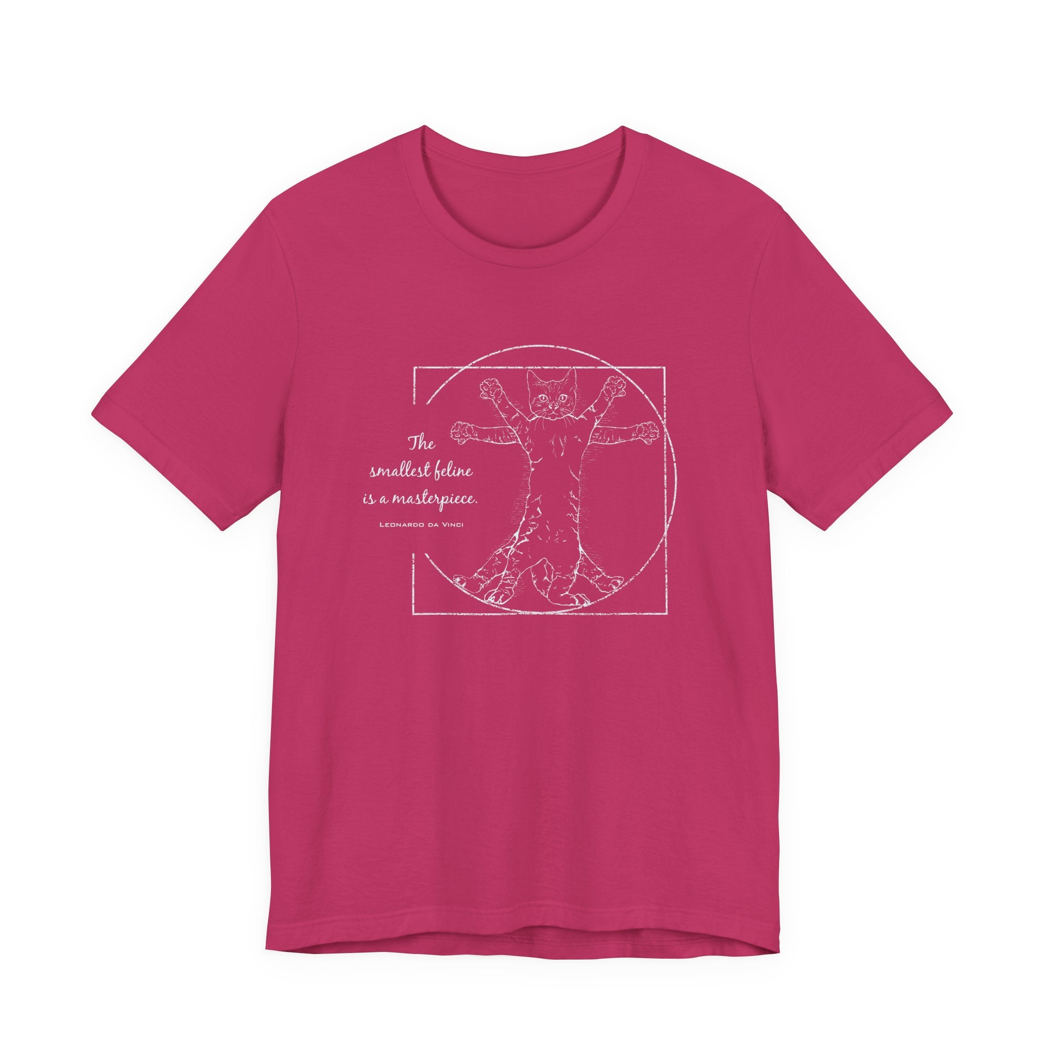 BLUE "The Smallest Feline is a Masterpiece" Short Sleeve Tee