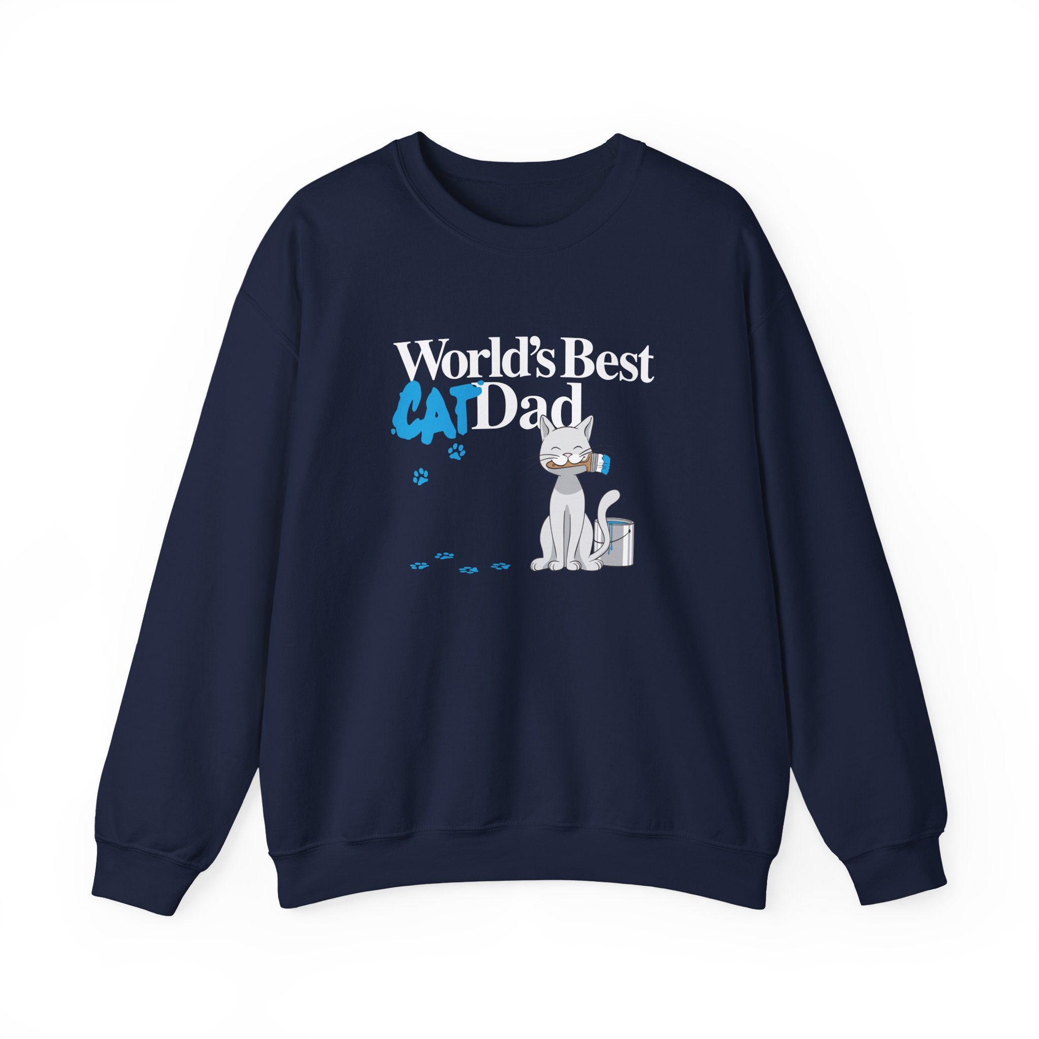 World's Best Cat Dad Crewneck Sweatshirt