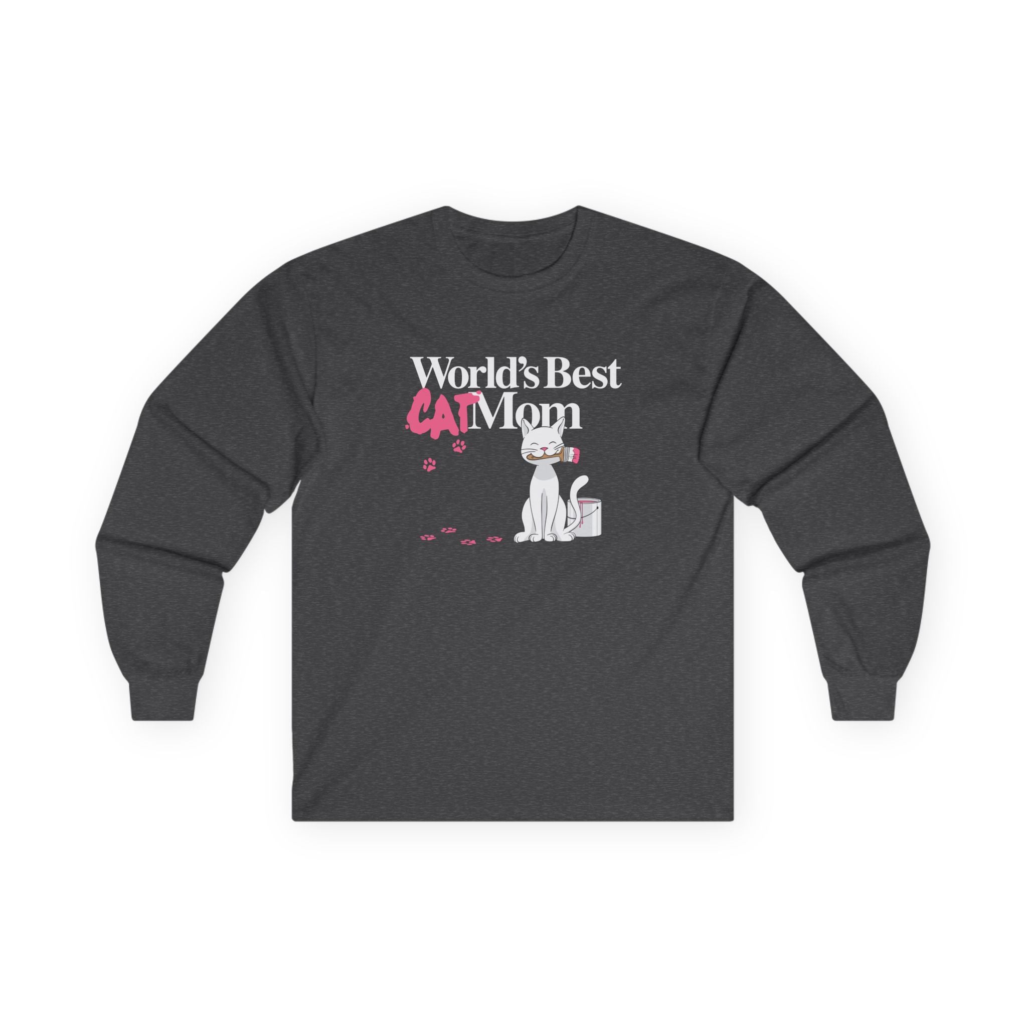 World's Best Cat Mom Long Sleeve Tee