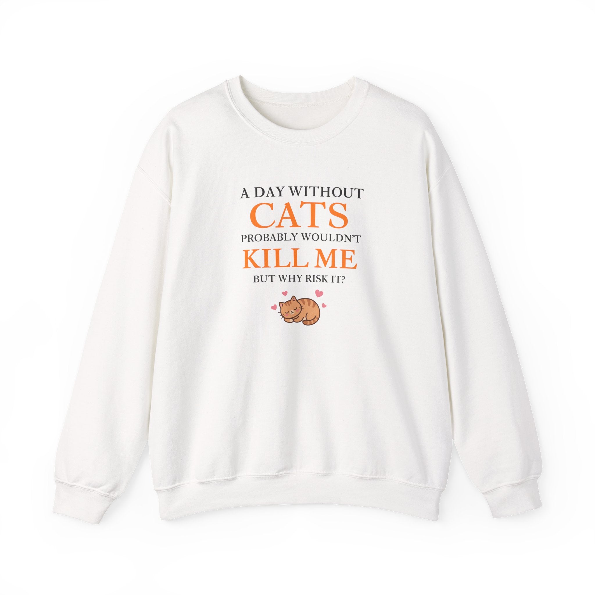 A Day Without Cats Crewneck Sweatshirt