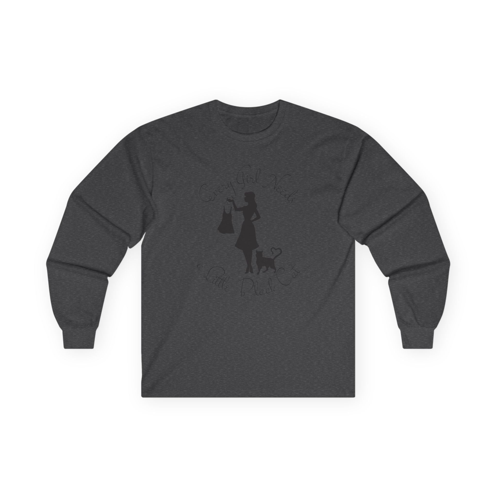 Every Girl Needs a Little Black Cat Long Sleeve Tee