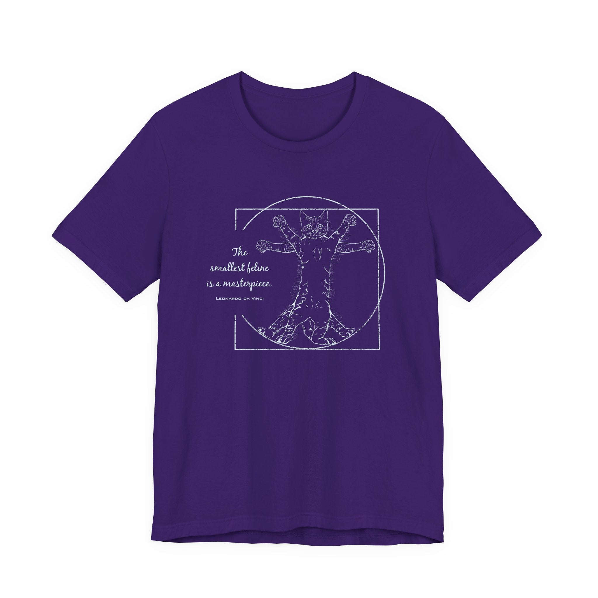 BLUE "The Smallest Feline is a Masterpiece" Short Sleeve Tee