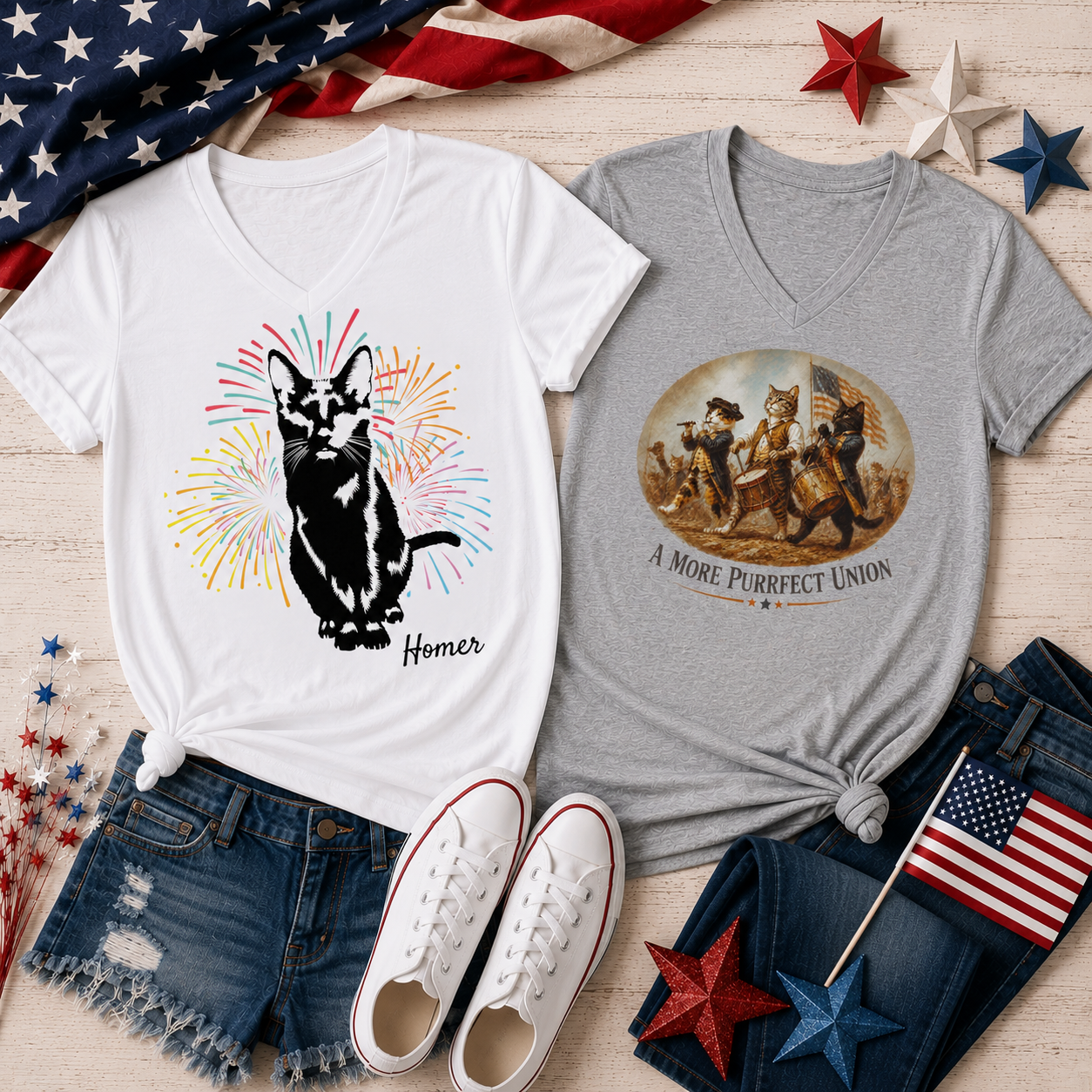 Homer 250th Celebration V-Neck Bundle!