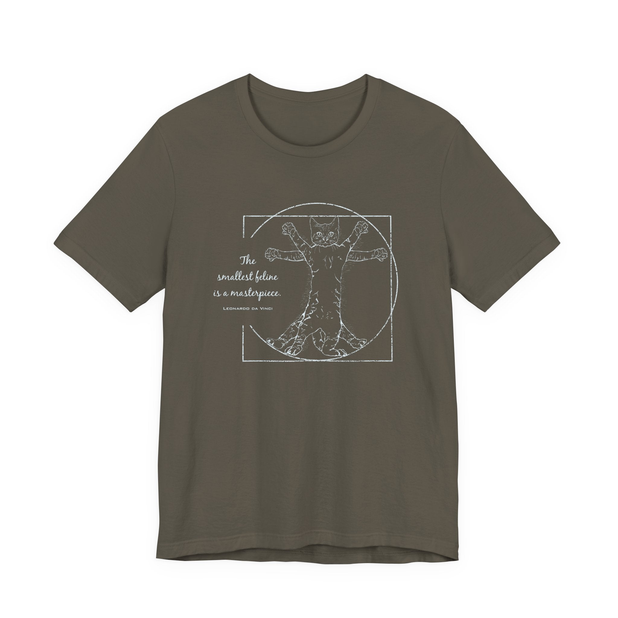 BLUE "The Smallest Feline is a Masterpiece" Short Sleeve Tee