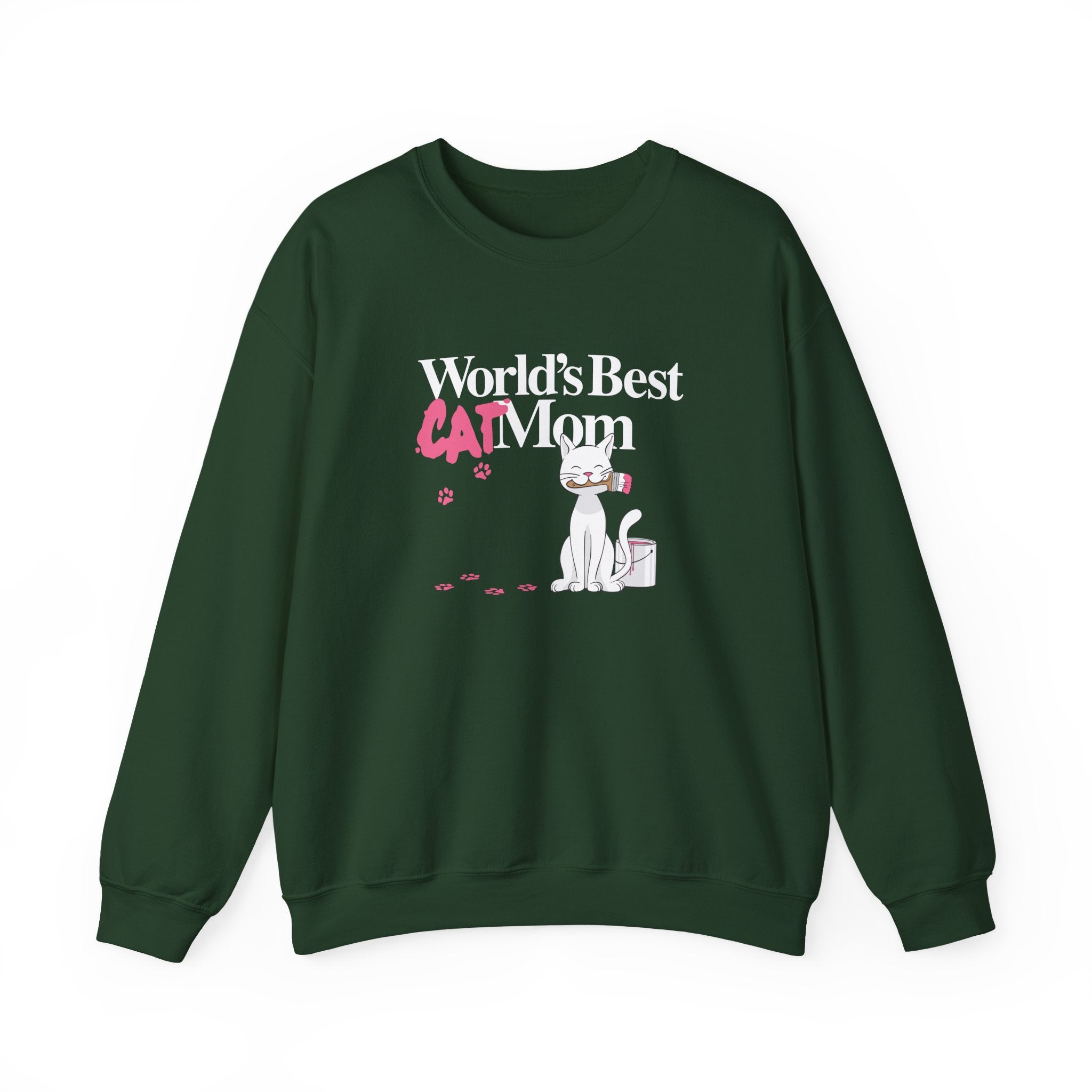 World's Best Cat Mom Crewneck Sweatshirt