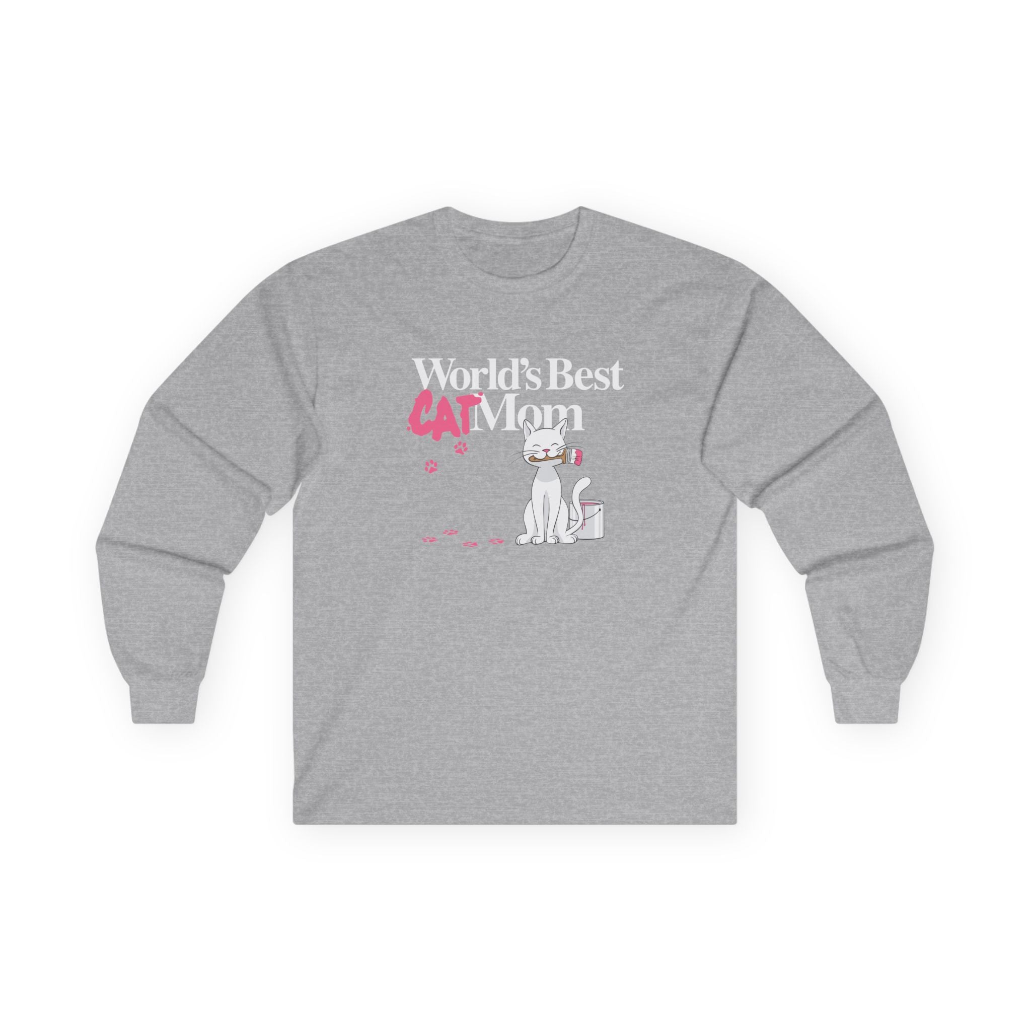 World's Best Cat Mom Long Sleeve Tee