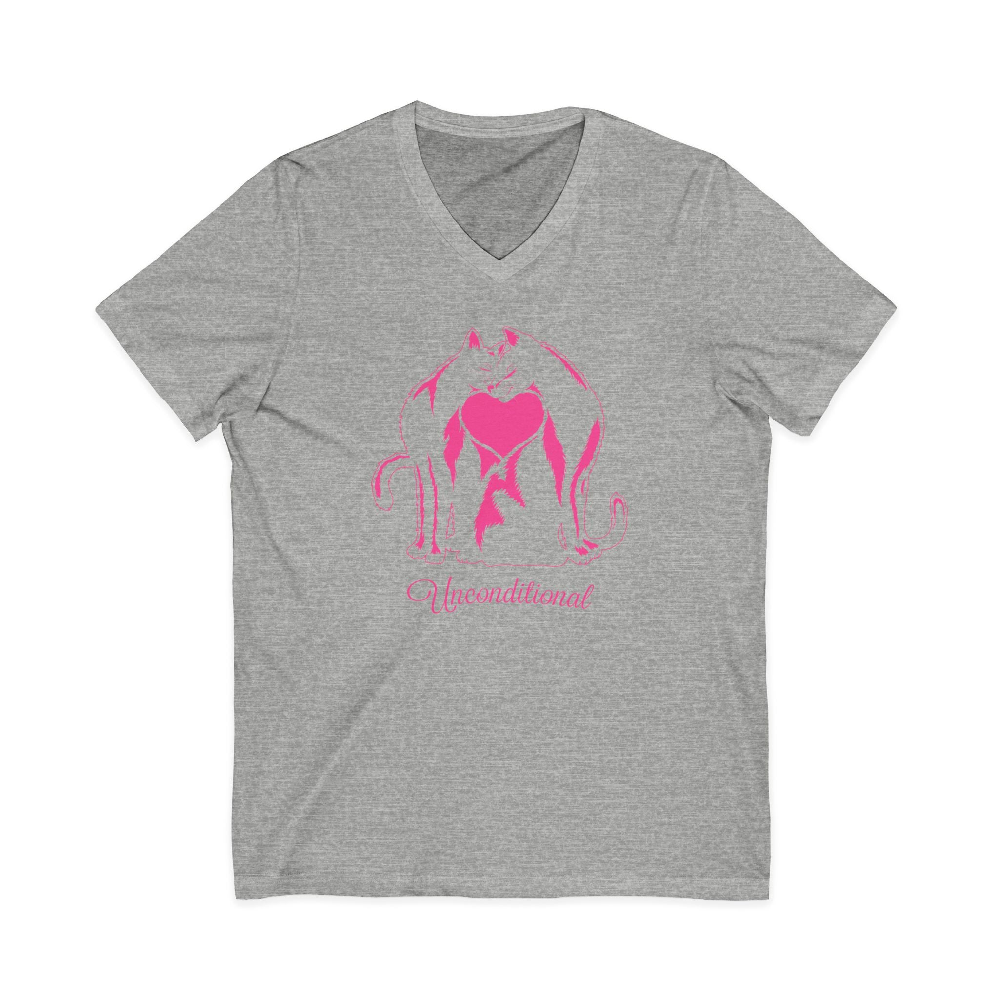 Unisex Jersey Short Sleeve V-Neck Tee