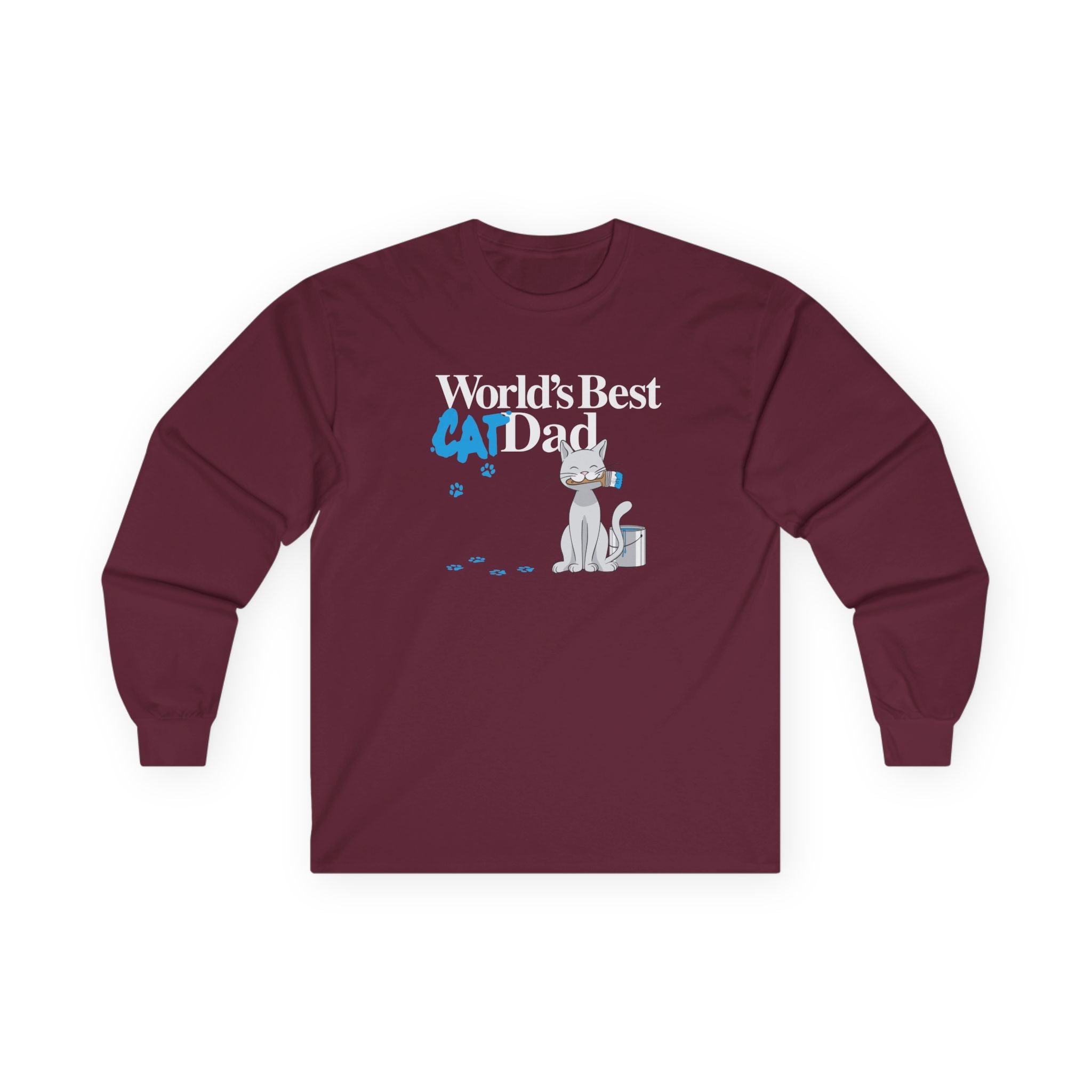 World's Best Cat Dad Long Sleeve Tee