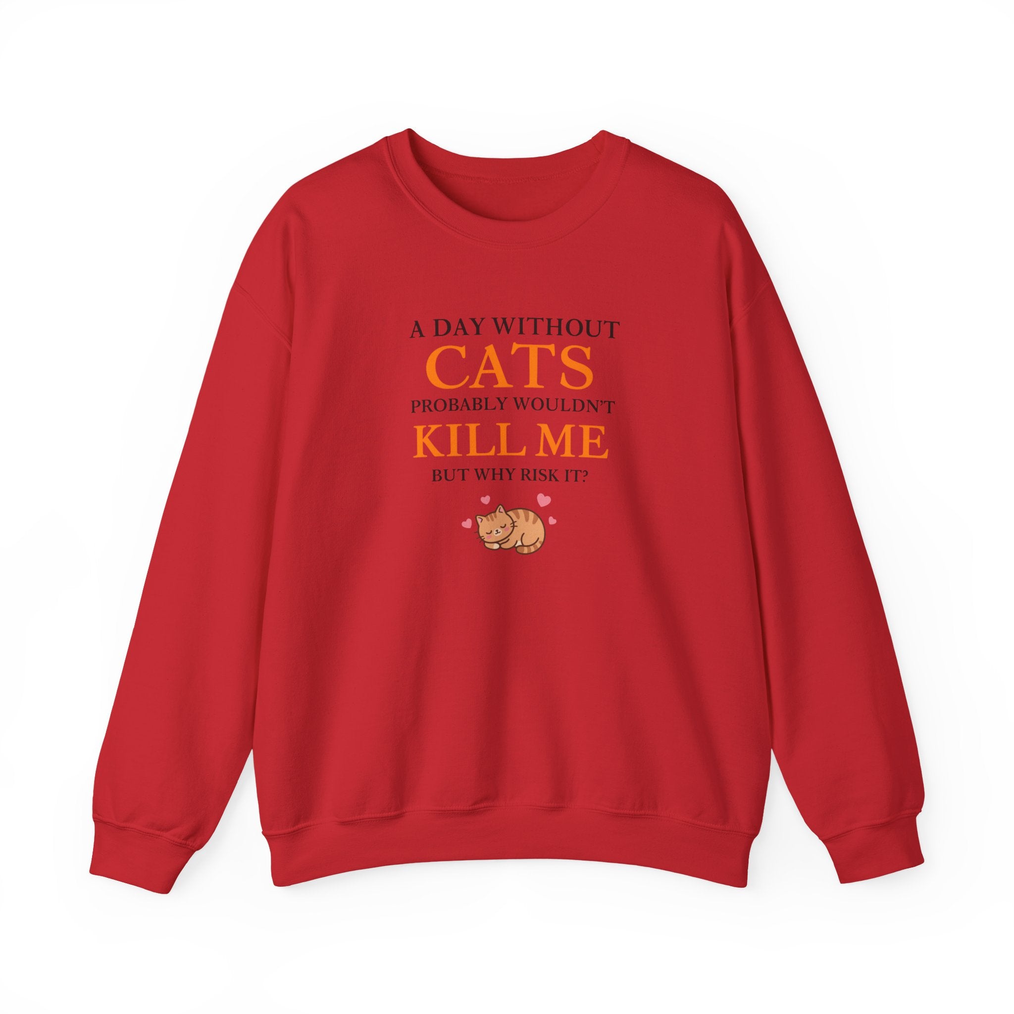 A Day Without Cats Crewneck Sweatshirt
