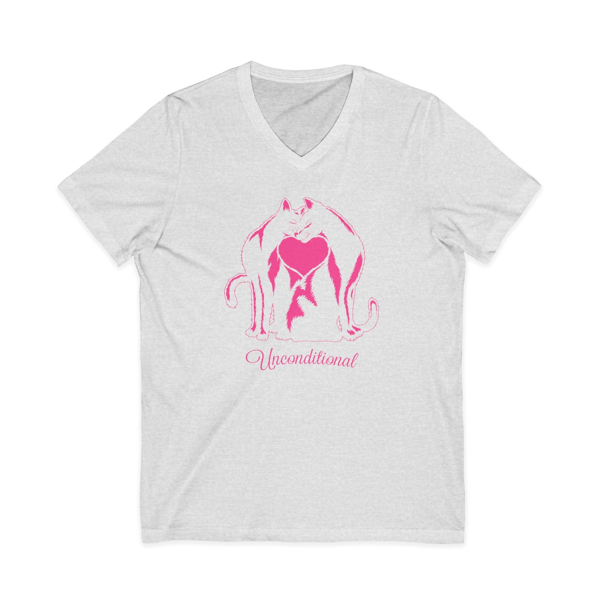 Unisex Jersey Short Sleeve V-Neck Tee
