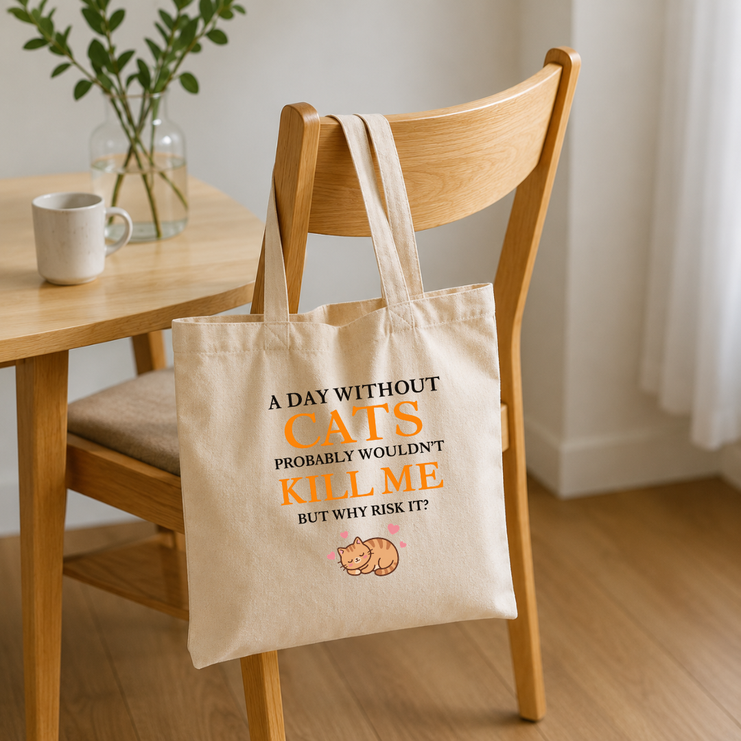 A Day Without Cats Tote Bag