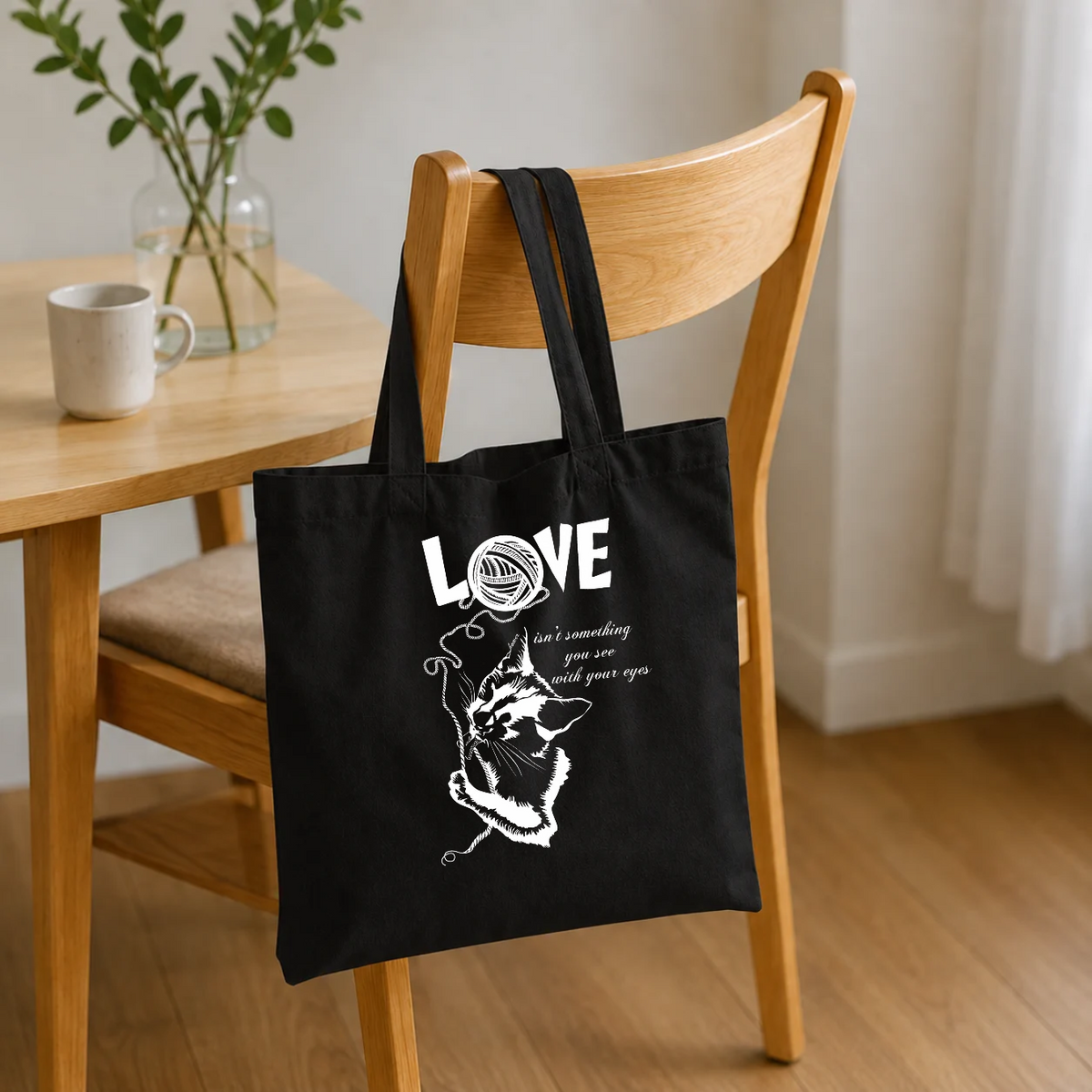 Love Tote Bag, White