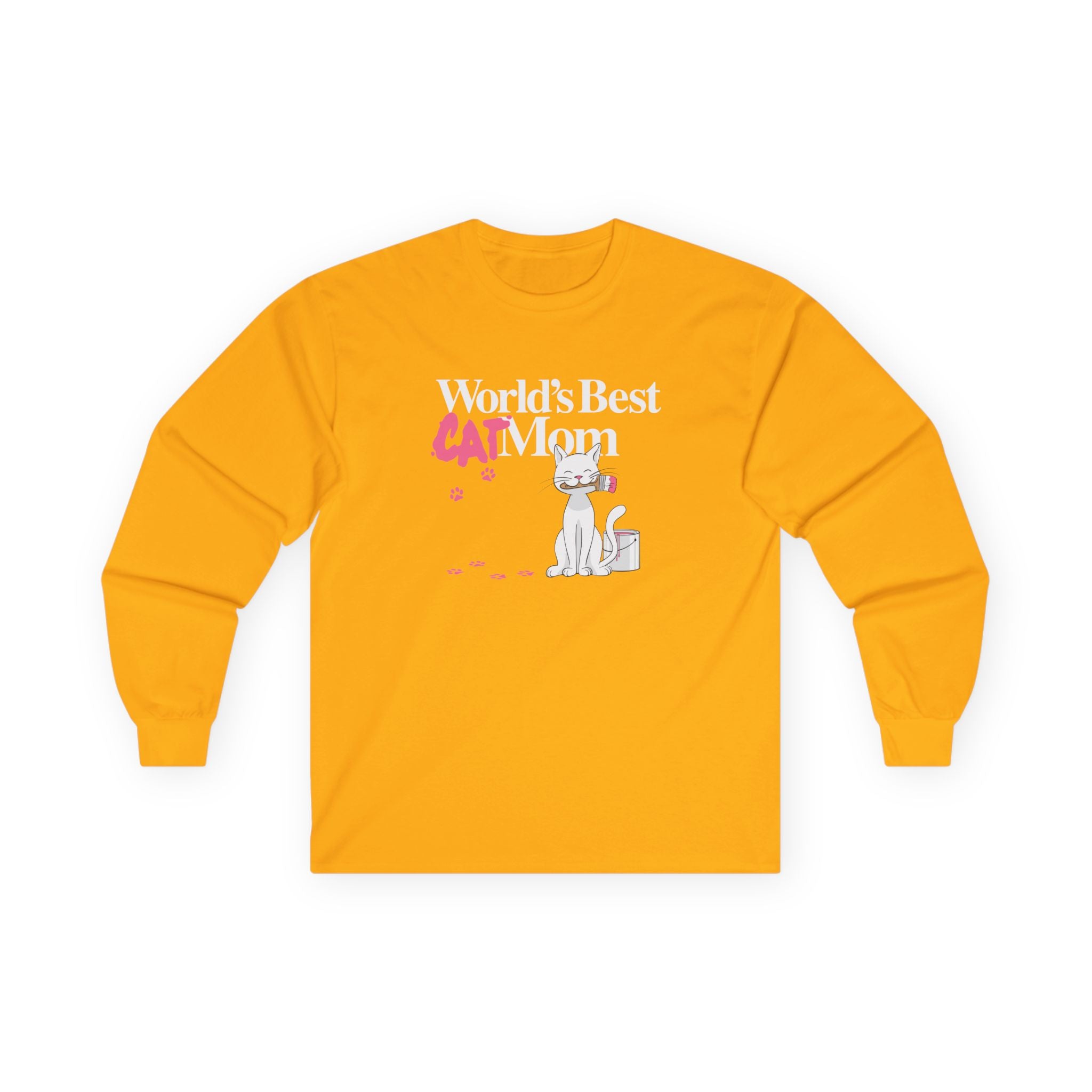 World's Best Cat Mom Long Sleeve Tee