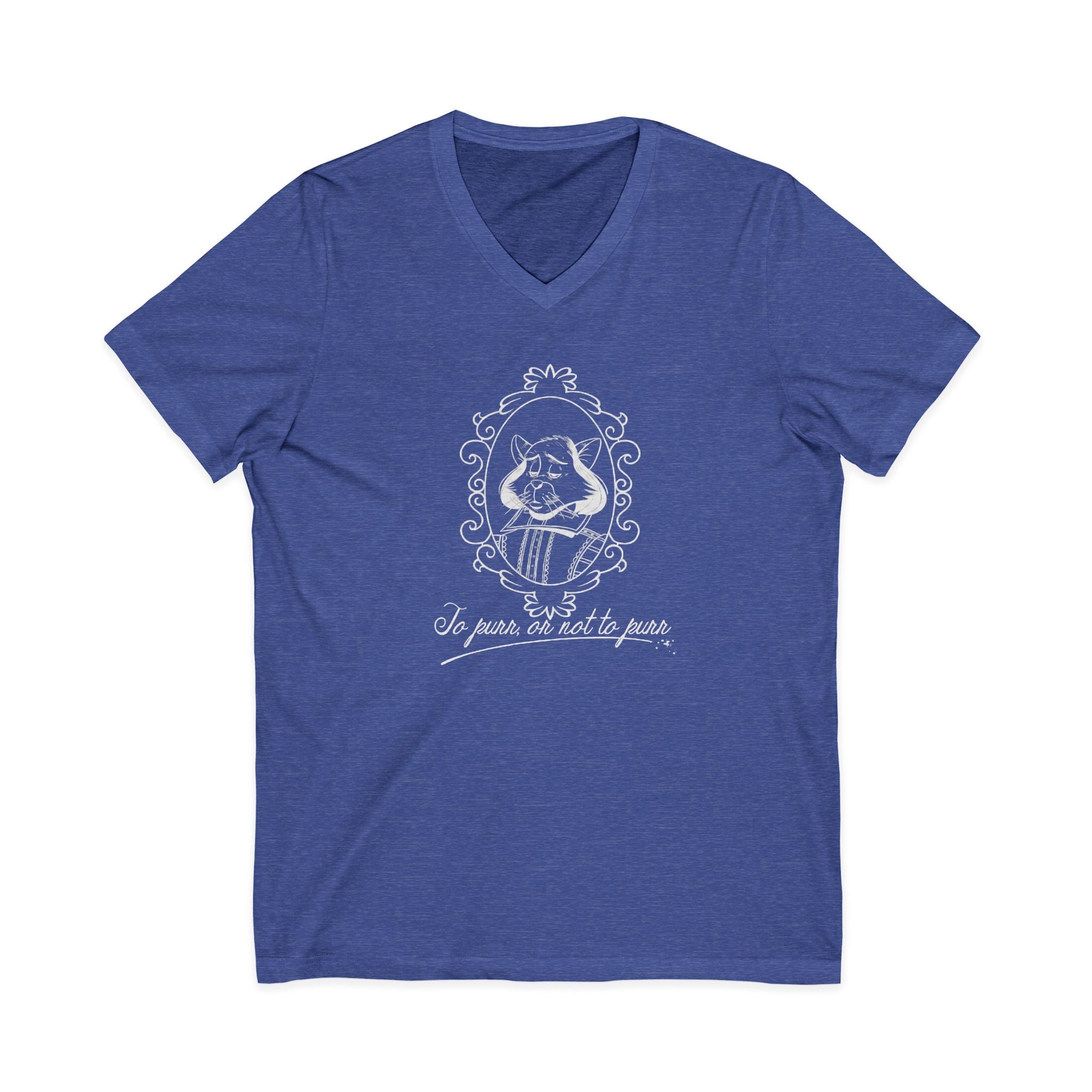 Catspeare V-Neck Tee, White