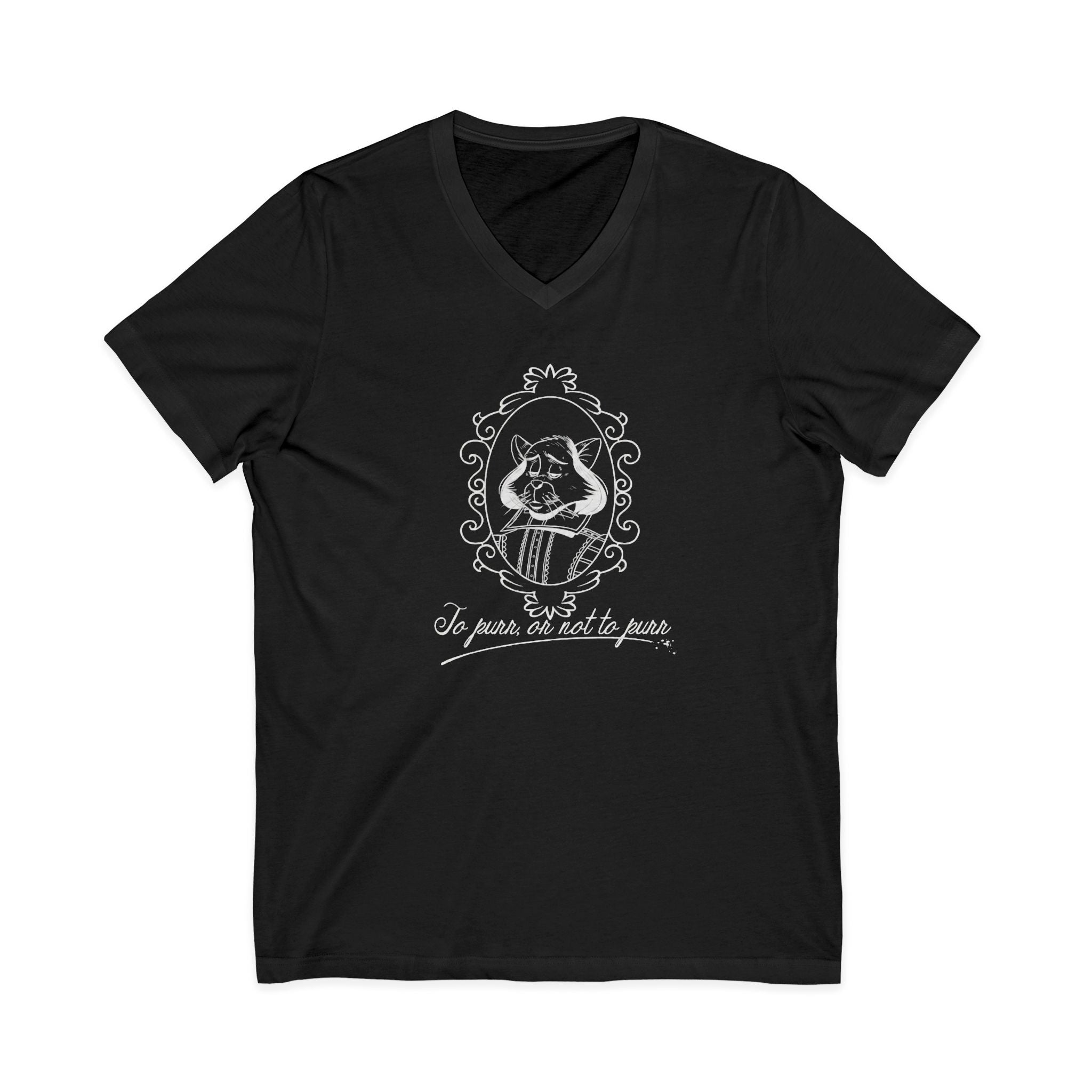 Catspeare V-Neck Tee, White