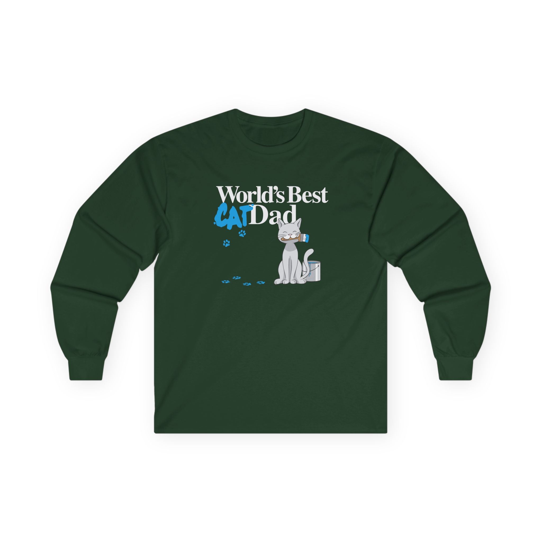 World's Best Cat Dad Long Sleeve Tee