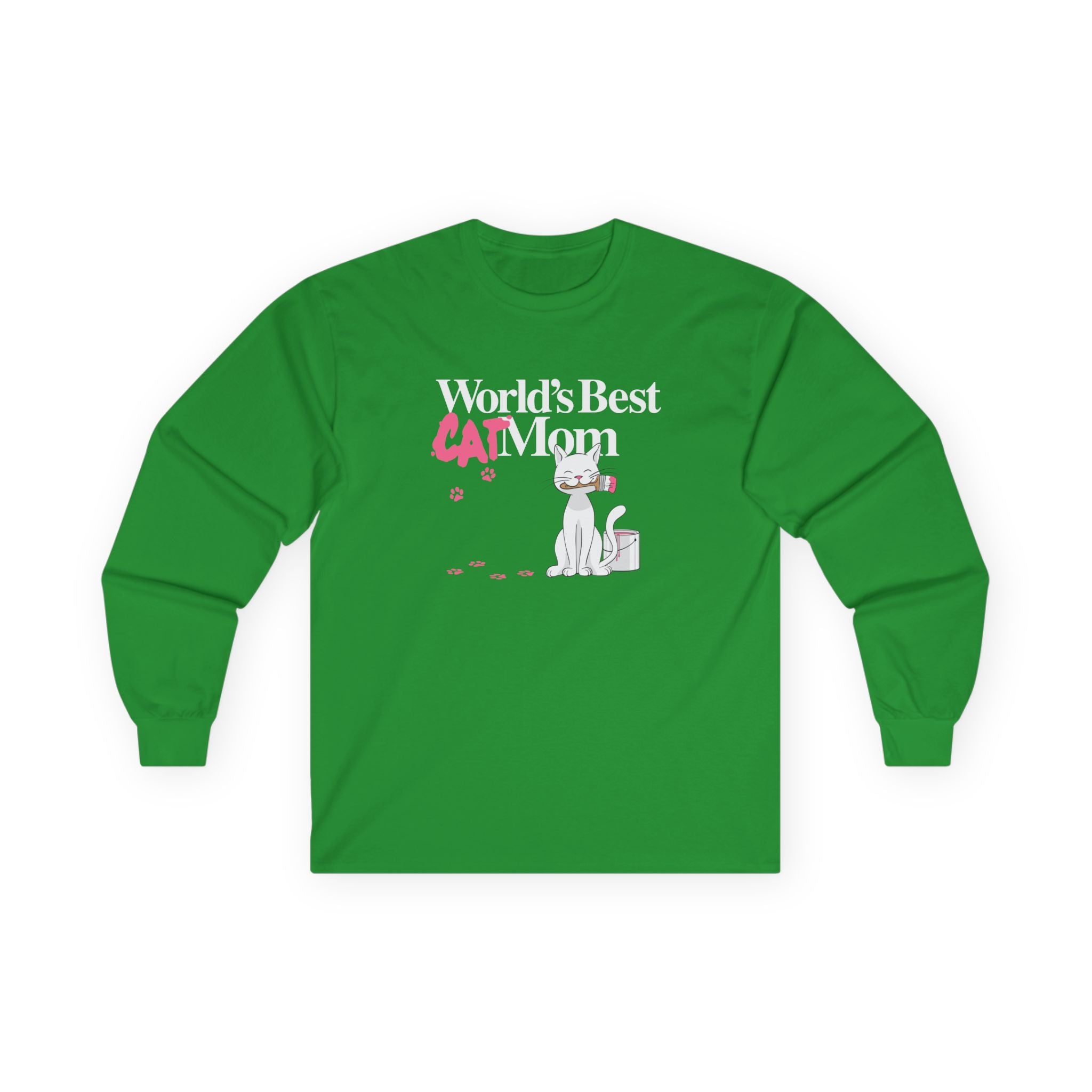World's Best Cat Mom Long Sleeve Tee