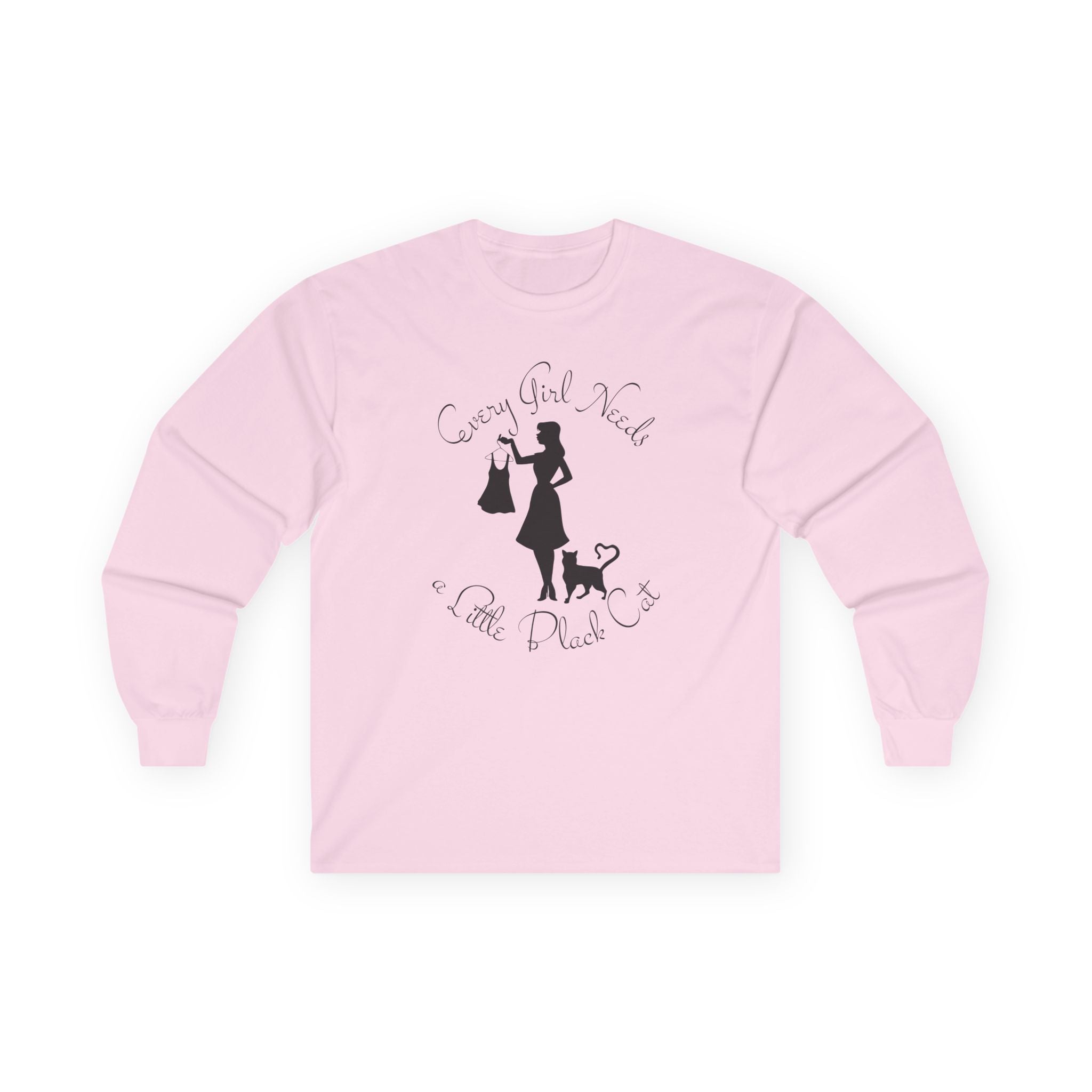 Every Girl Needs a Little Black Cat Long Sleeve Tee