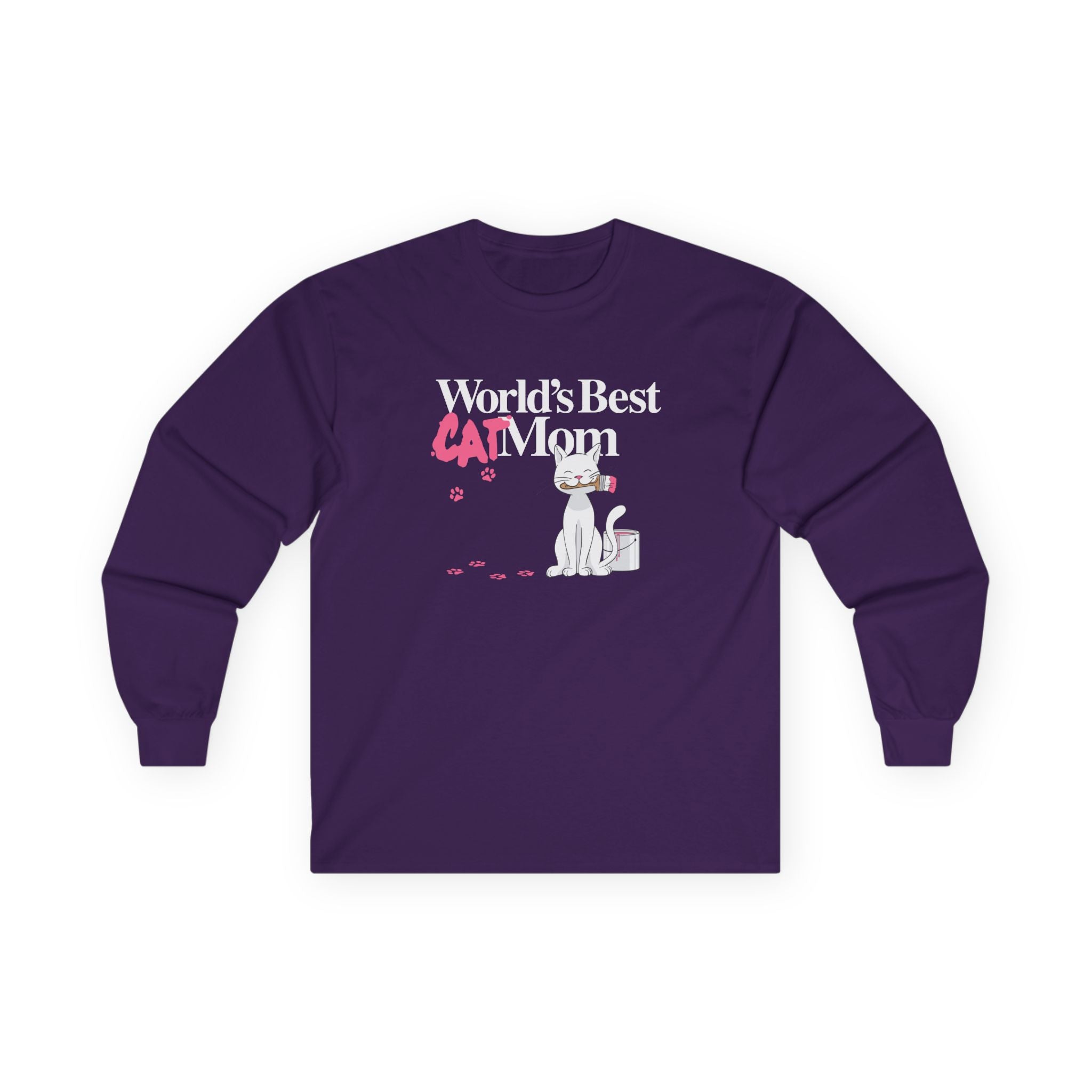 World's Best Cat Mom Long Sleeve Tee