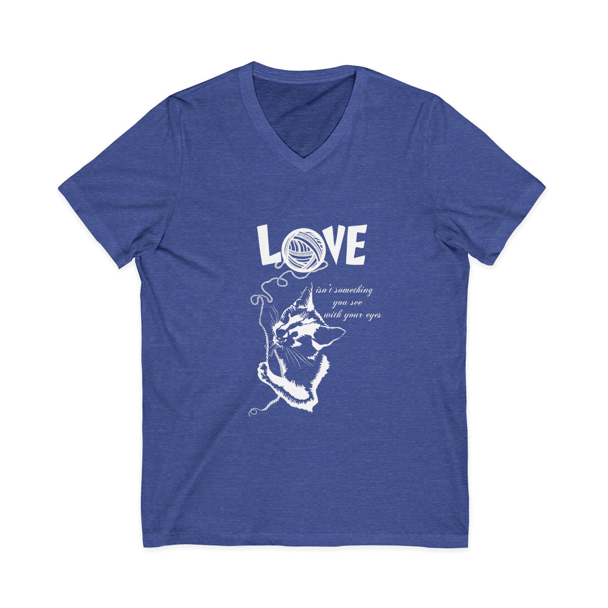 Love V-Neck Tee, White