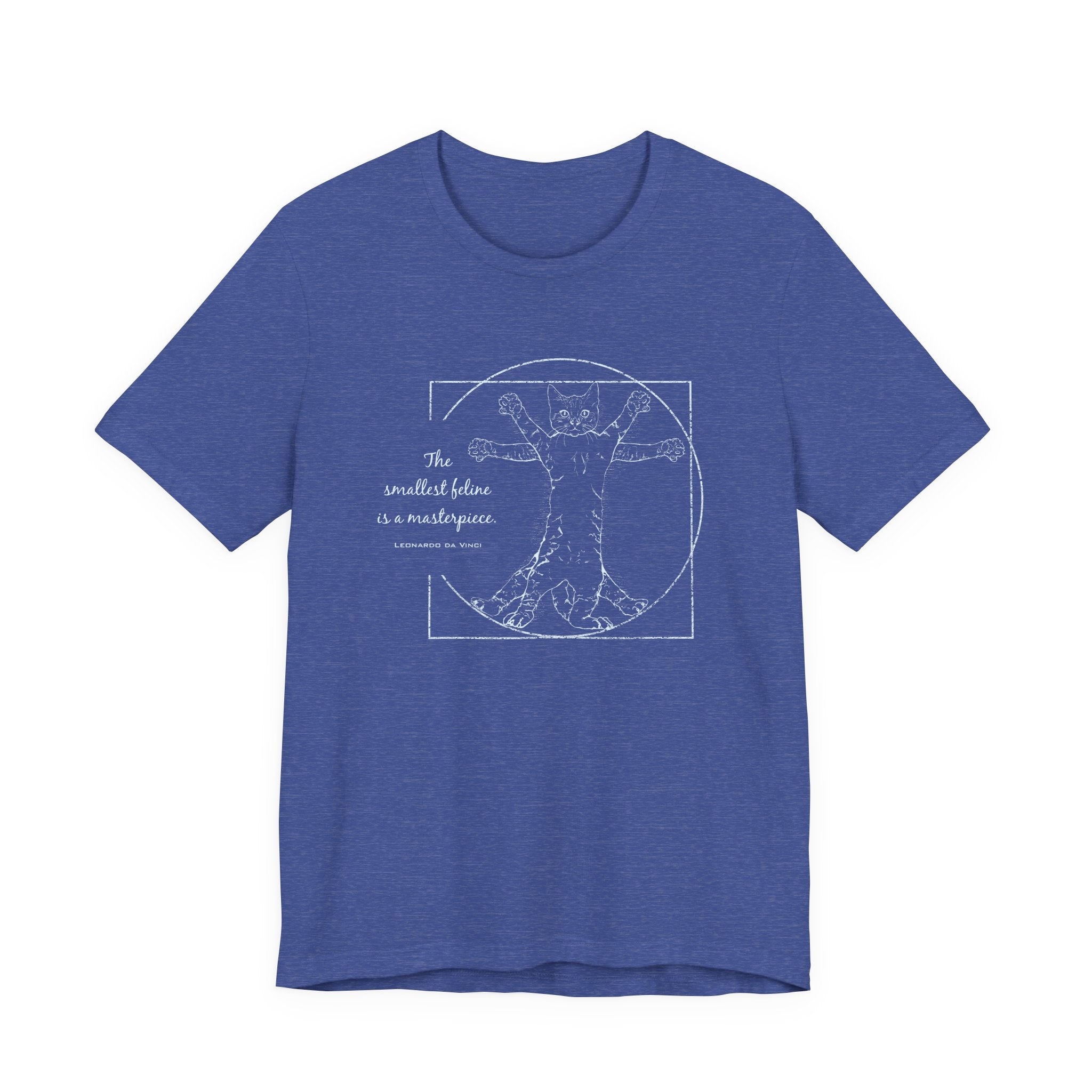 BLUE "The Smallest Feline is a Masterpiece" Short Sleeve Tee