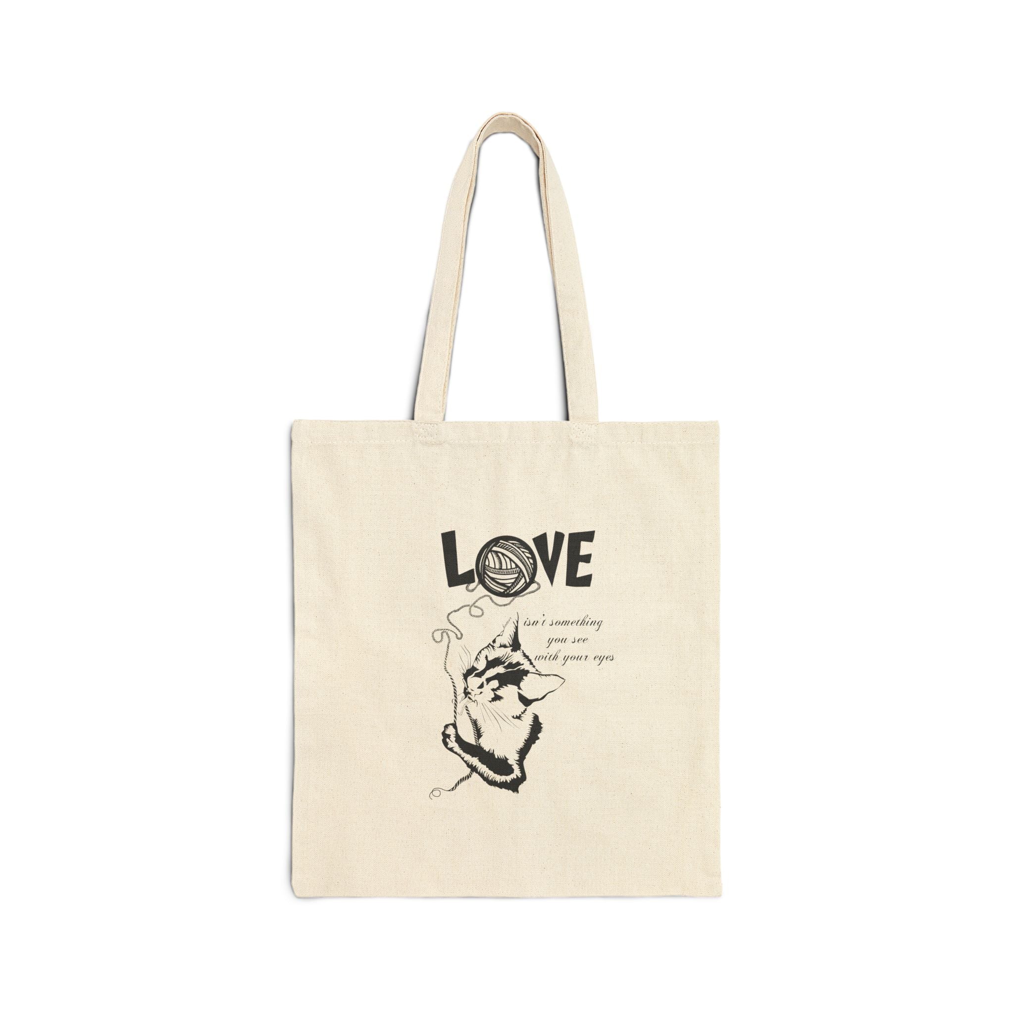 Love Cotton Canvas Tote Bag