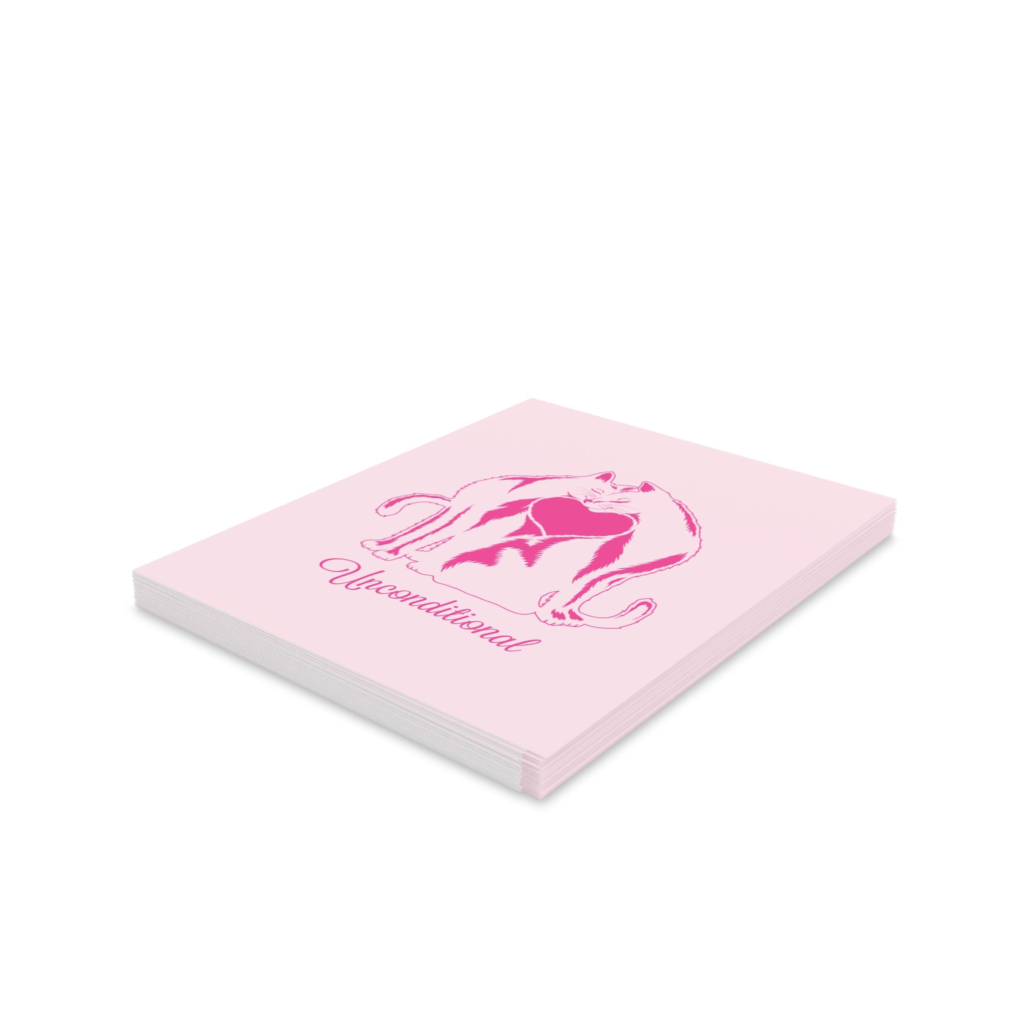 "Unconditional" Greeting cards (8, 16, and 24 pcs)