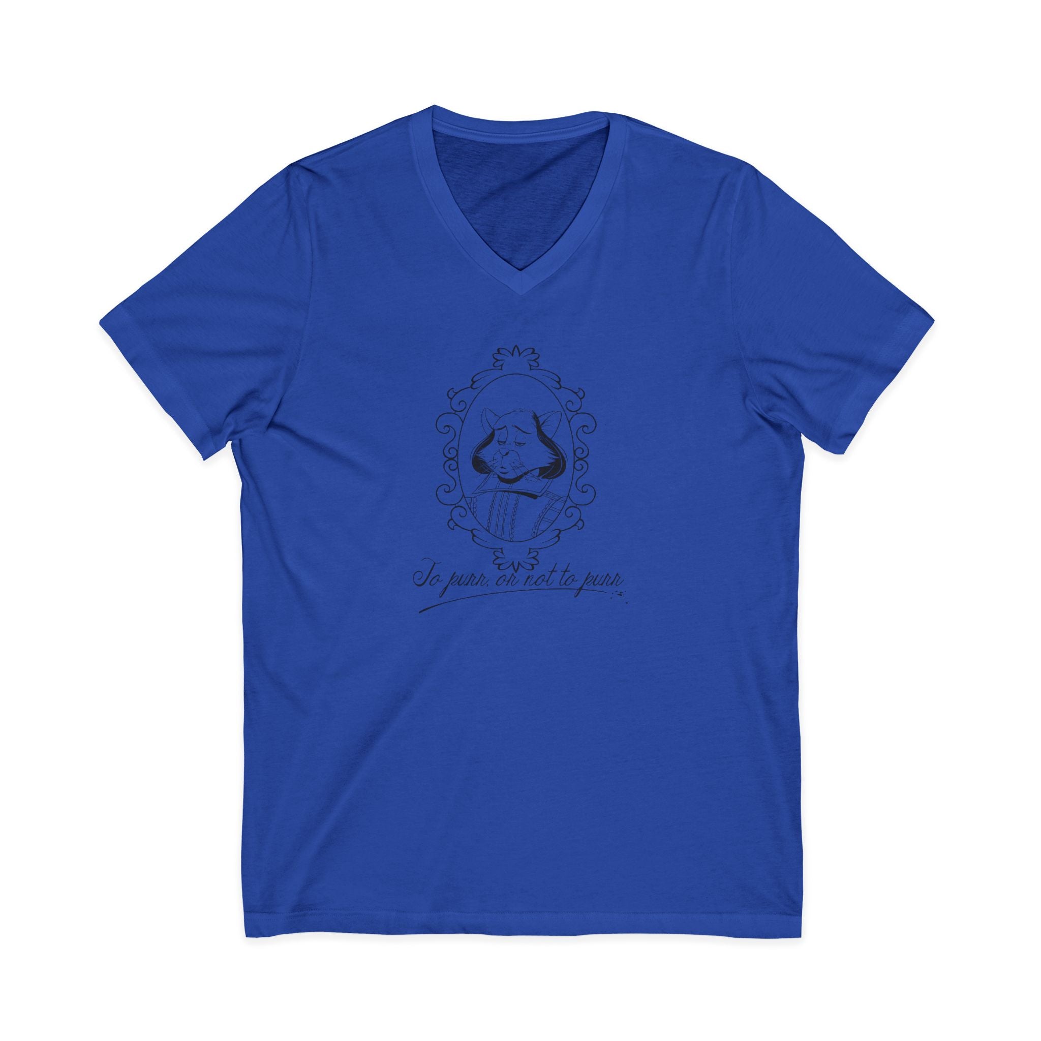 Catspeare V-Neck Tee, Black