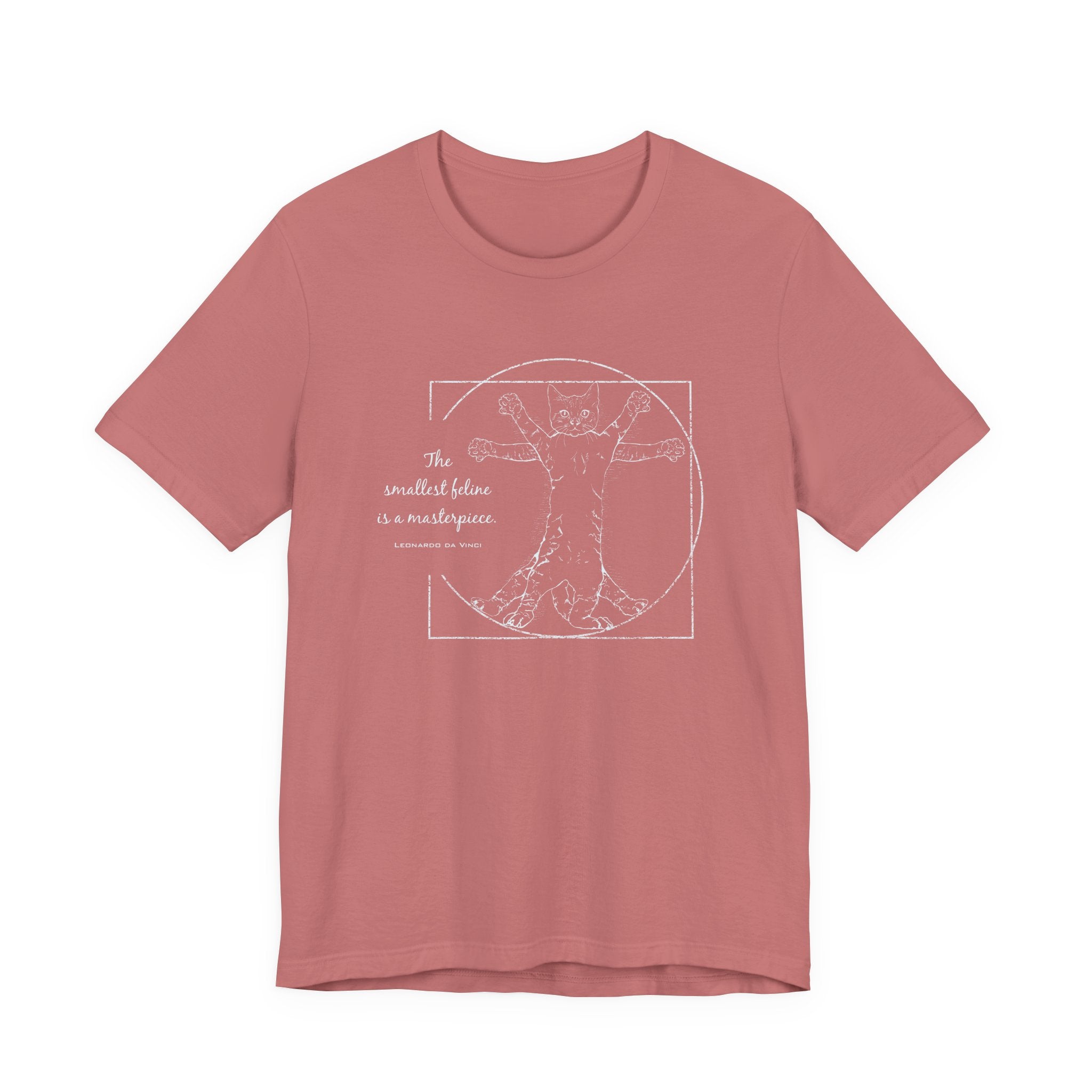 BLUE "The Smallest Feline is a Masterpiece" Short Sleeve Tee